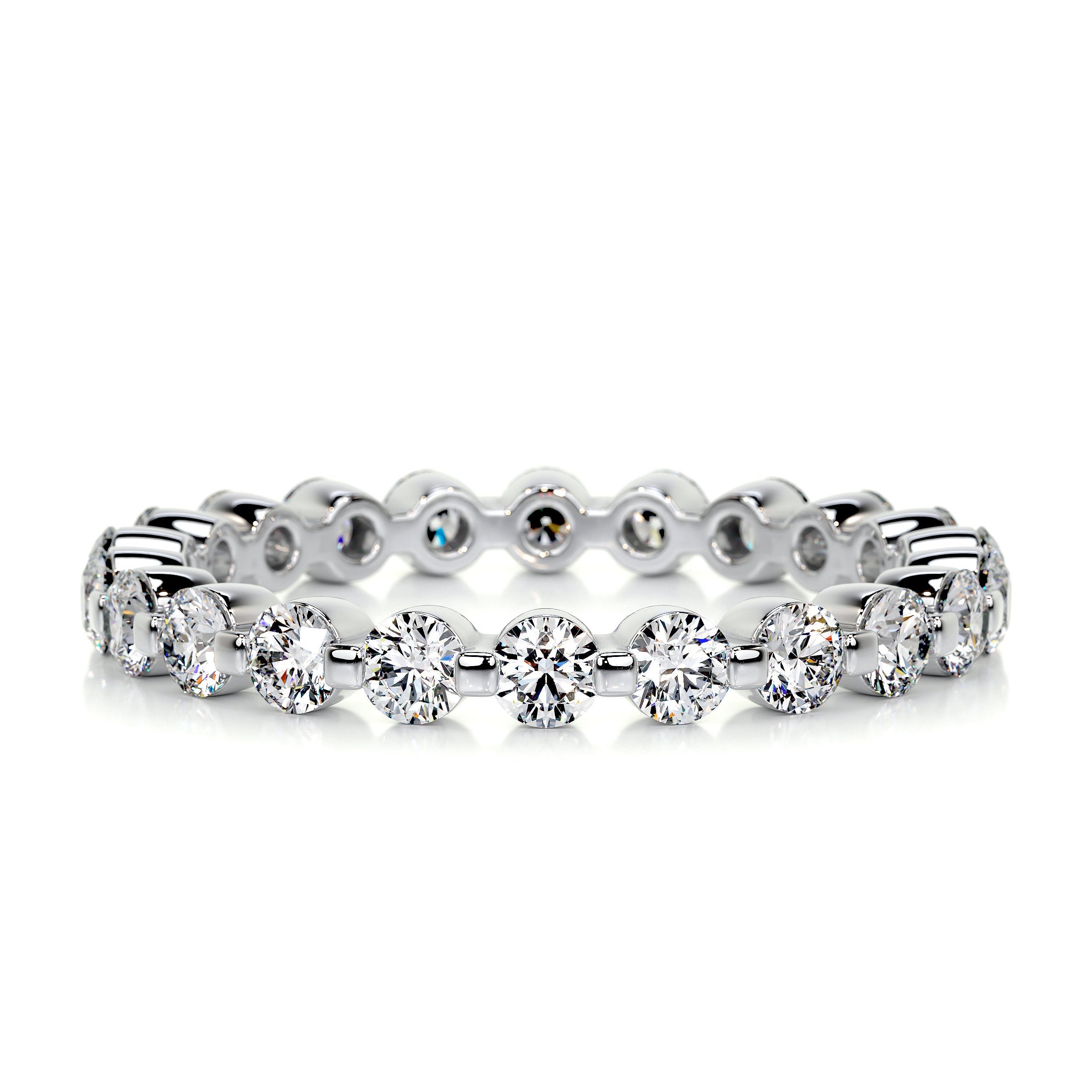 Josie Eternity Wedding Ring (1 Carat) -14K White Gold (RTS)