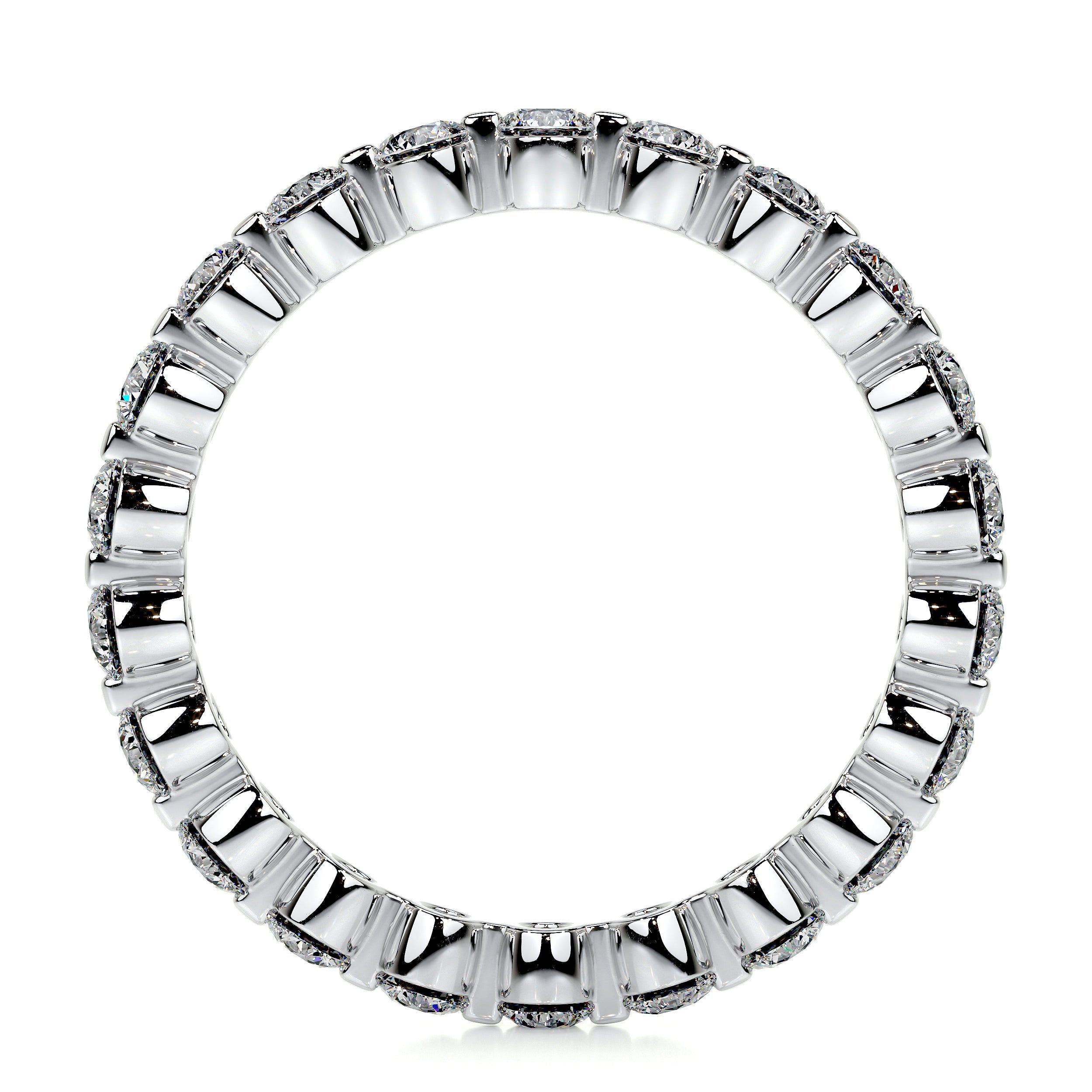 Josie Lab Grown Eternity Wedding Ring   (1 Carat) -14K White Gold (RTS)