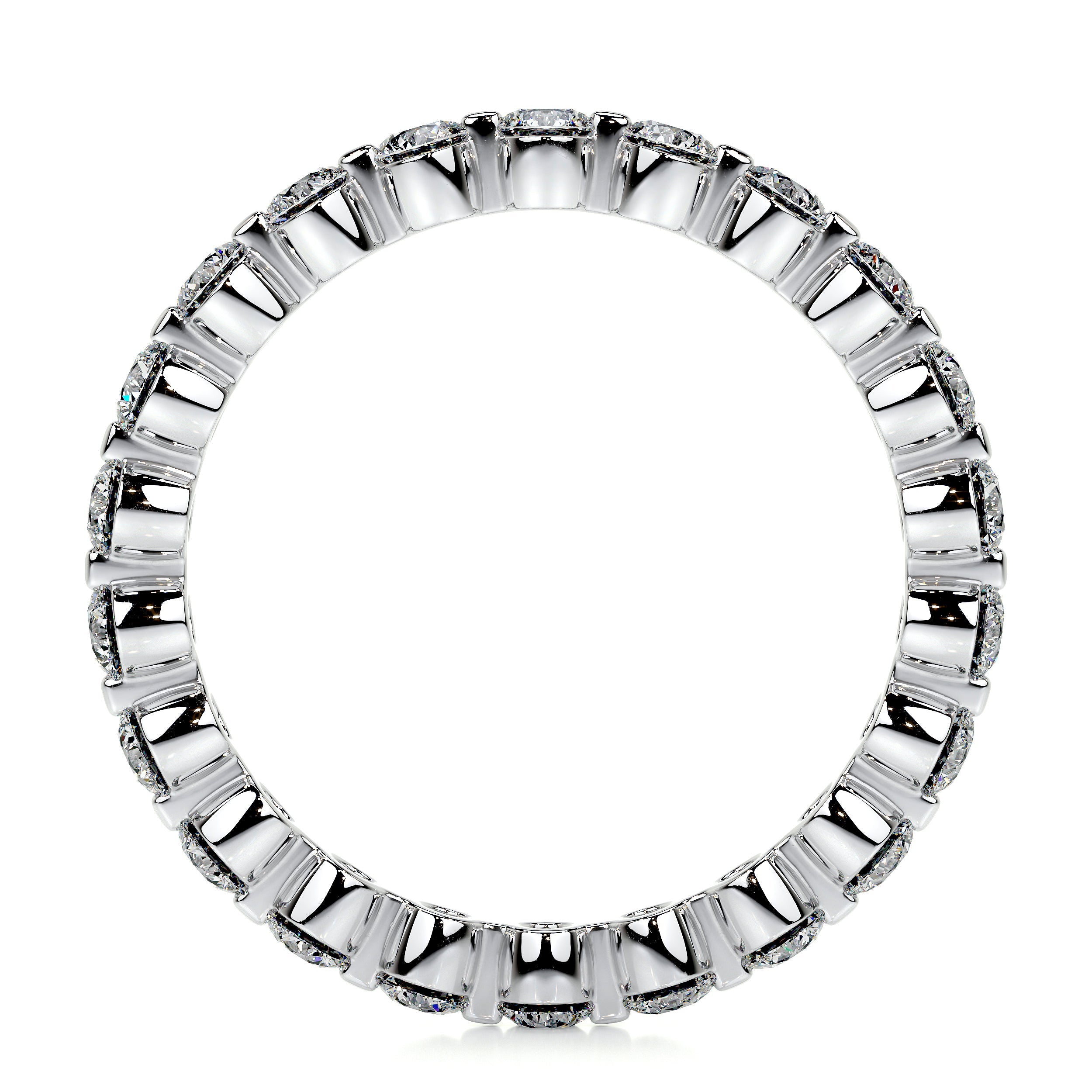 Josie Lab Grown Eternity Wedding Ring   (1 Carat) -14K White Gold  (RTS)