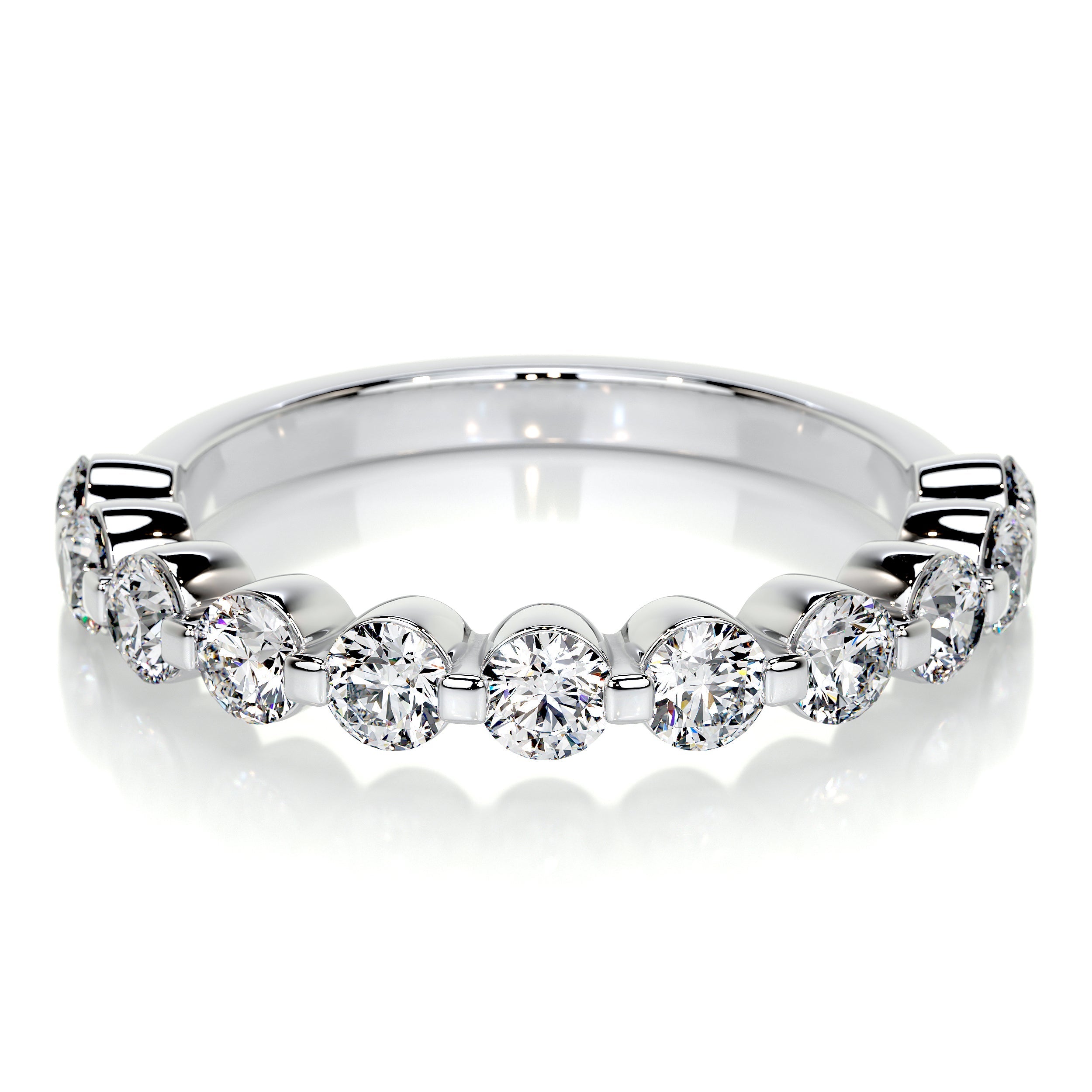 Josie Lab Grown Half-Eternity Wedding Ring (1 Carat) -14K White Gold (RTS)