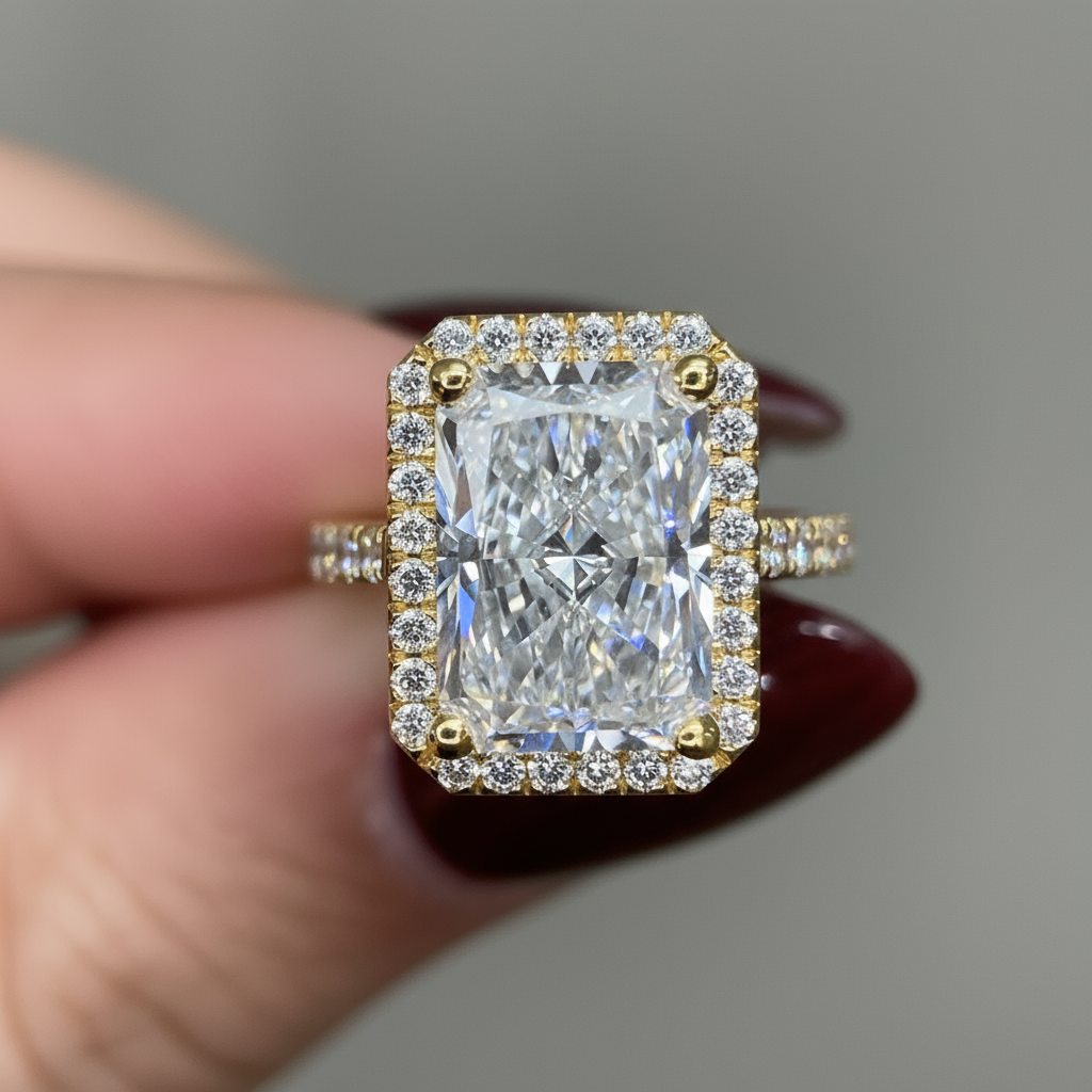 Andrea Diamond Engagement Ring -18K Yellow Gold