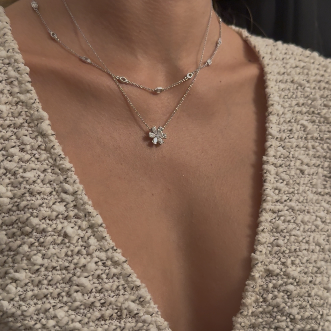 Nova Diamond Pendant (1.70 Carat) -14K White Gold