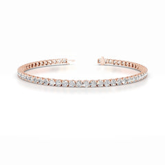 Annabelle 5 CT Round Tennis Lab Grown Diamond Bracelet - 14K Rose Gold (RTS)
