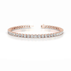 Annabelle 7 CT Round Tennis Lab Grown Diamond Bracelet - 14K Rose Gold (RTS)