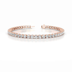 Annabelle 8 CT Round Tennis Lab Grown Diamond Bracelet - 14K Rose Gold (RTS)