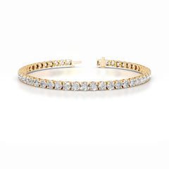 Annabelle 8 CT Round Tennis Lab Grown Diamond Bracelet - 14K Yellow Gold (RTS)