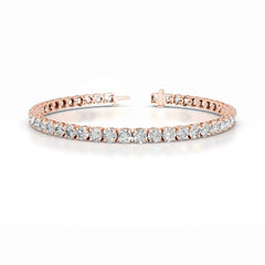 Annabelle 9 CT Round Tennis Lab Grown Diamond Bracelet - 14K Rose Gold (RTS)