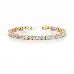Annabelle 9 CT Round Tennis Lab Grown Diamond Bracelet - 14K Yellow Gold (RTS)