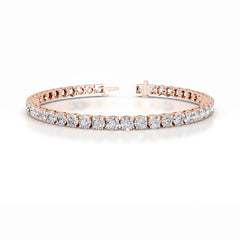 Annabelle 10 CT Round Tennis Lab Grown Diamond Bracelet - 14K Rose Gold (RTS)