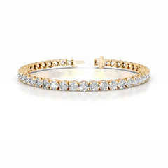 Annabelle 11 CT Round Tennis Lab Grown Diamond Bracelet - 14K Yellow Gold (RTS)