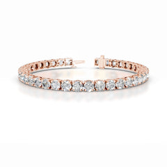 Annabelle 14 CT Round Tennis Lab Grown Diamond Bracelet - 14K Rose Gold (RTS)