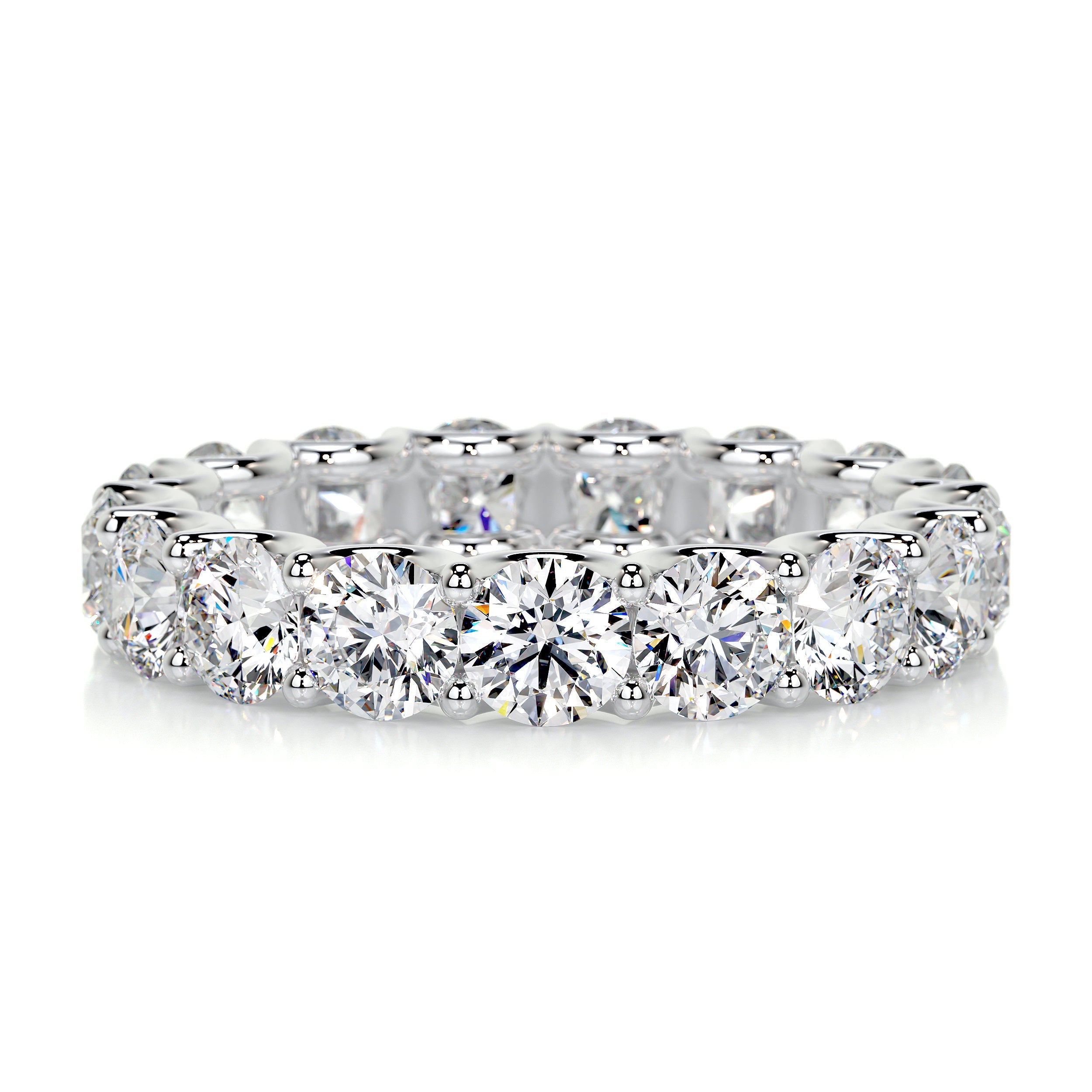 Trinity Eternity Wedding Ring -18K White Gold (RTS)