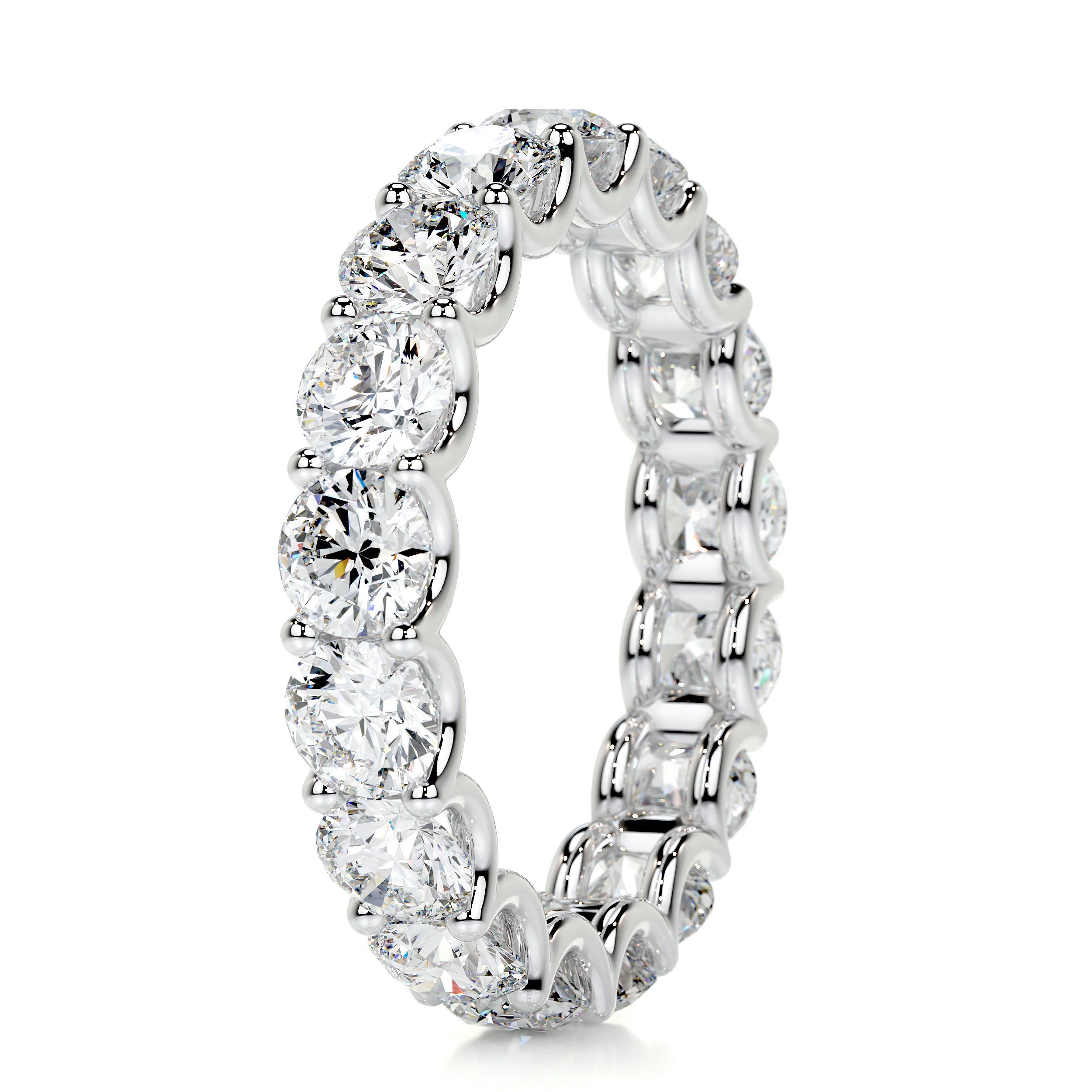 Trinity Eternity Wedding Ring -18K White Gold (RTS)