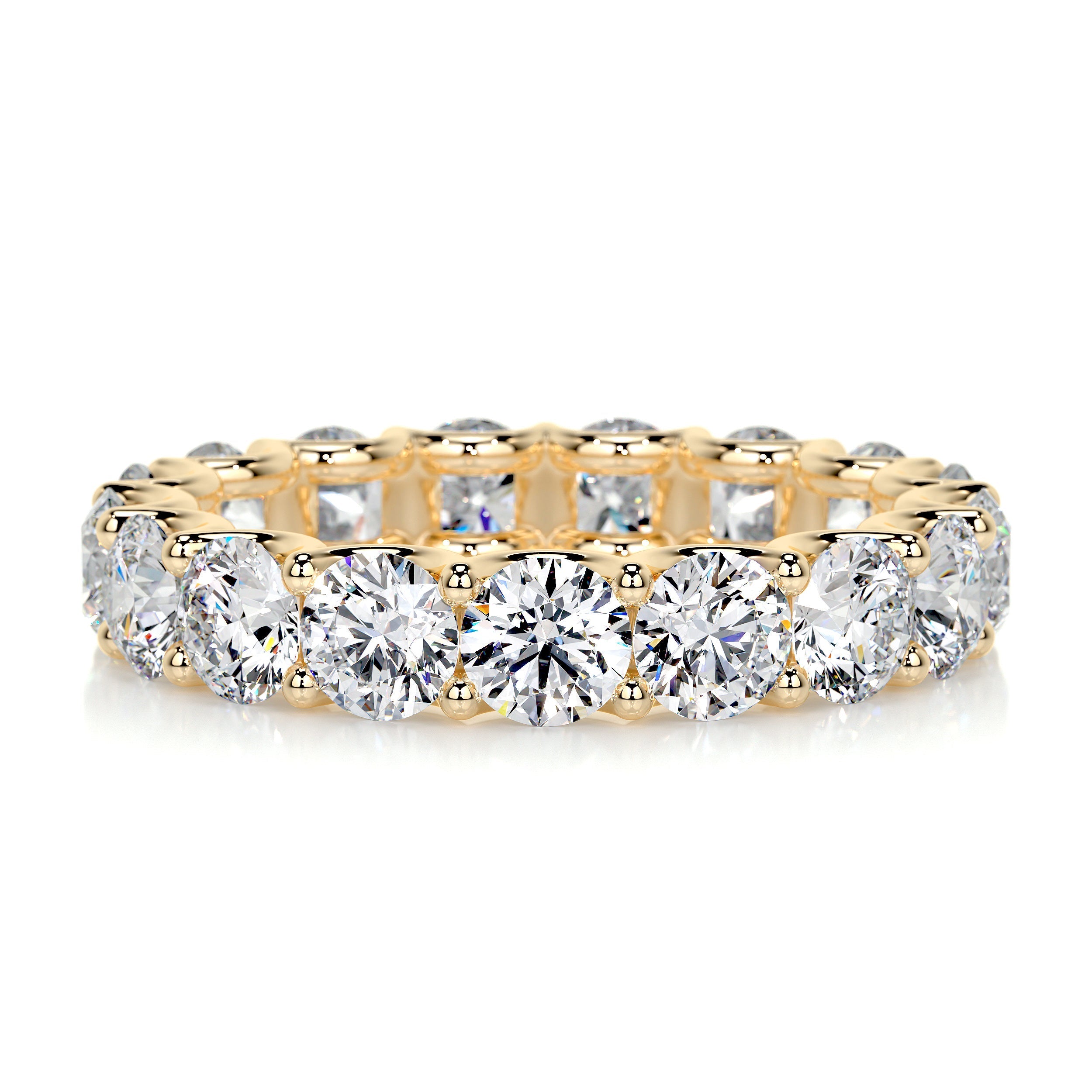 Trinity Eternity Wedding Ring -18K Yellow Gold (RTS)