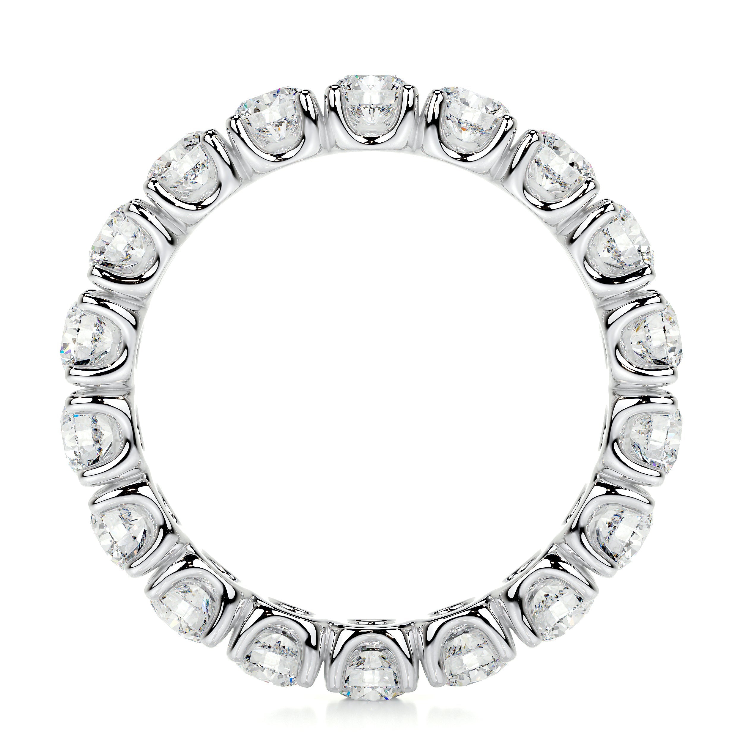 Trinity Lab Grown Eternity Wedding Ring (2.4 Carat) -14K White Gold (RTS)