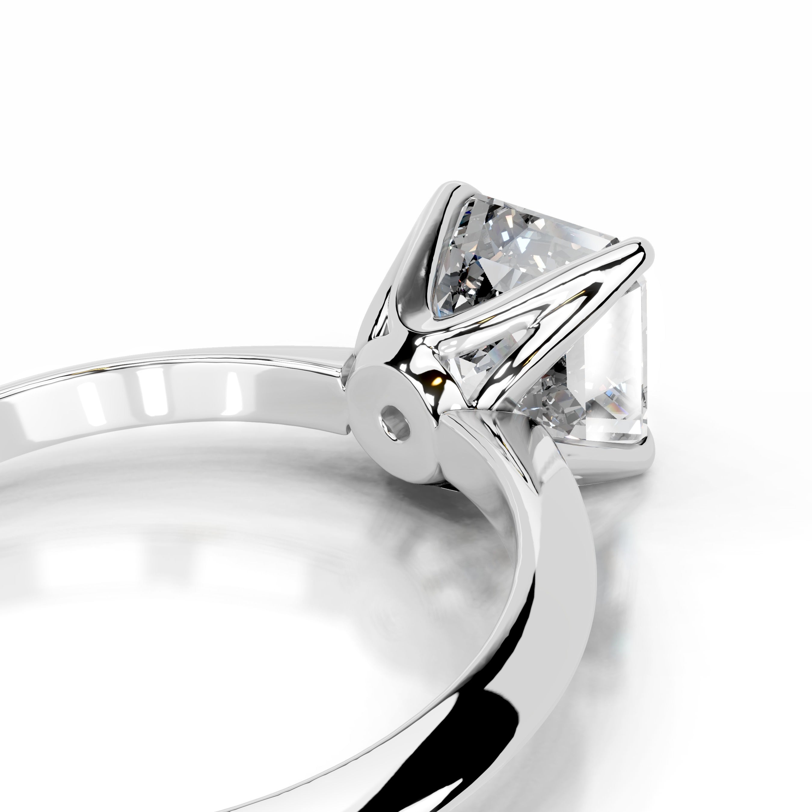 Evie Diamond Engagement Ring - 14K White Gold