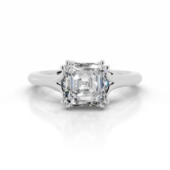 Ellie Diamond Engagement Ring - 18K White Gold