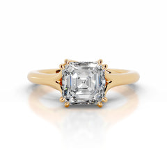Ellie Diamond Engagement Ring - 18K Yellow Gold
