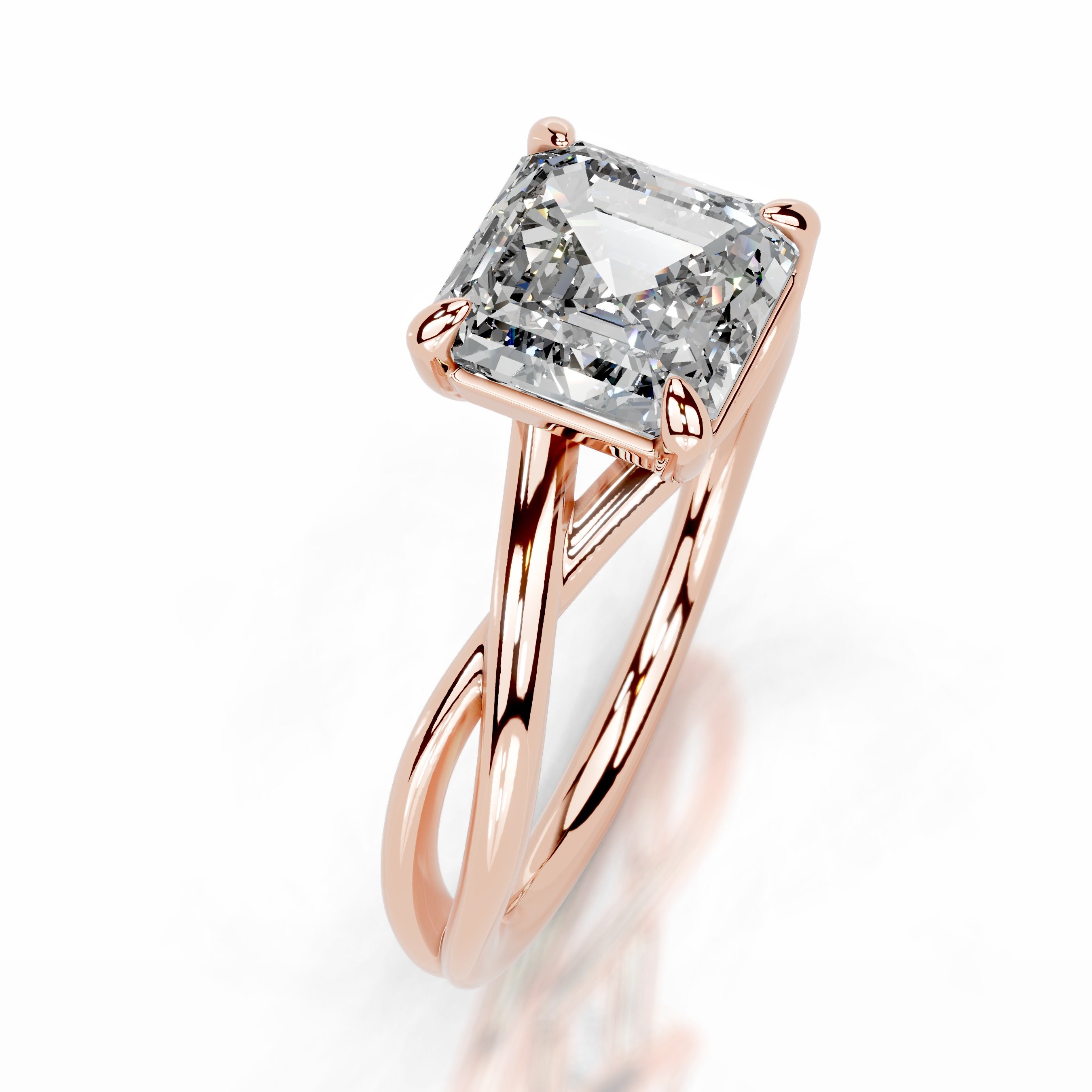 Billie Diamond Engagement Ring - 14K Rose Gold