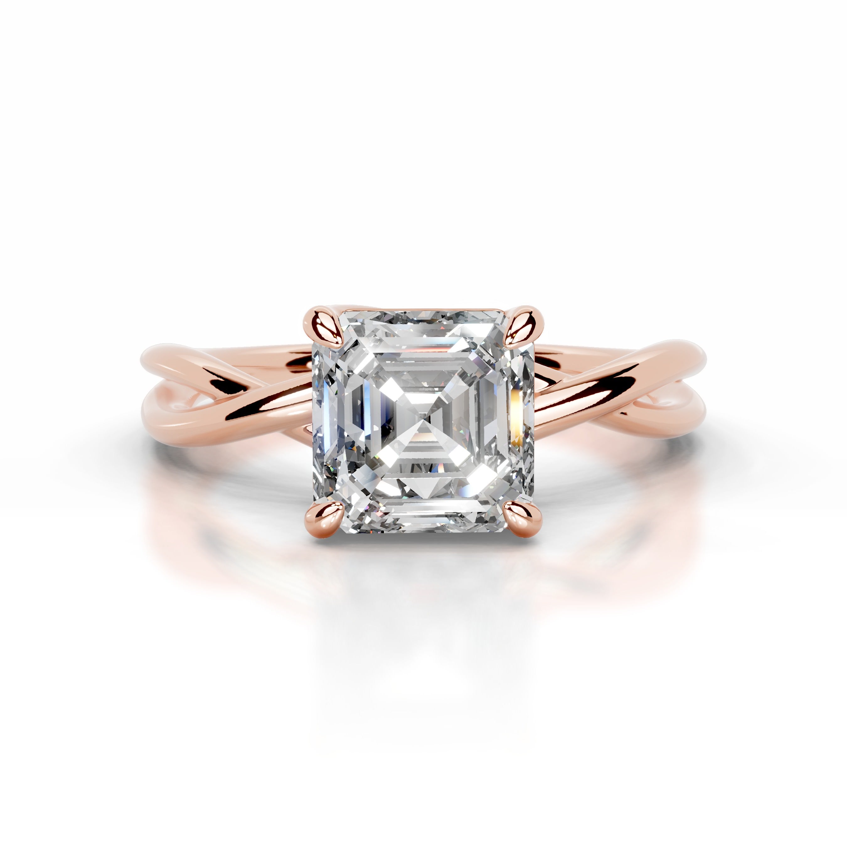 Billie Diamond Engagement Ring - 14K Rose Gold