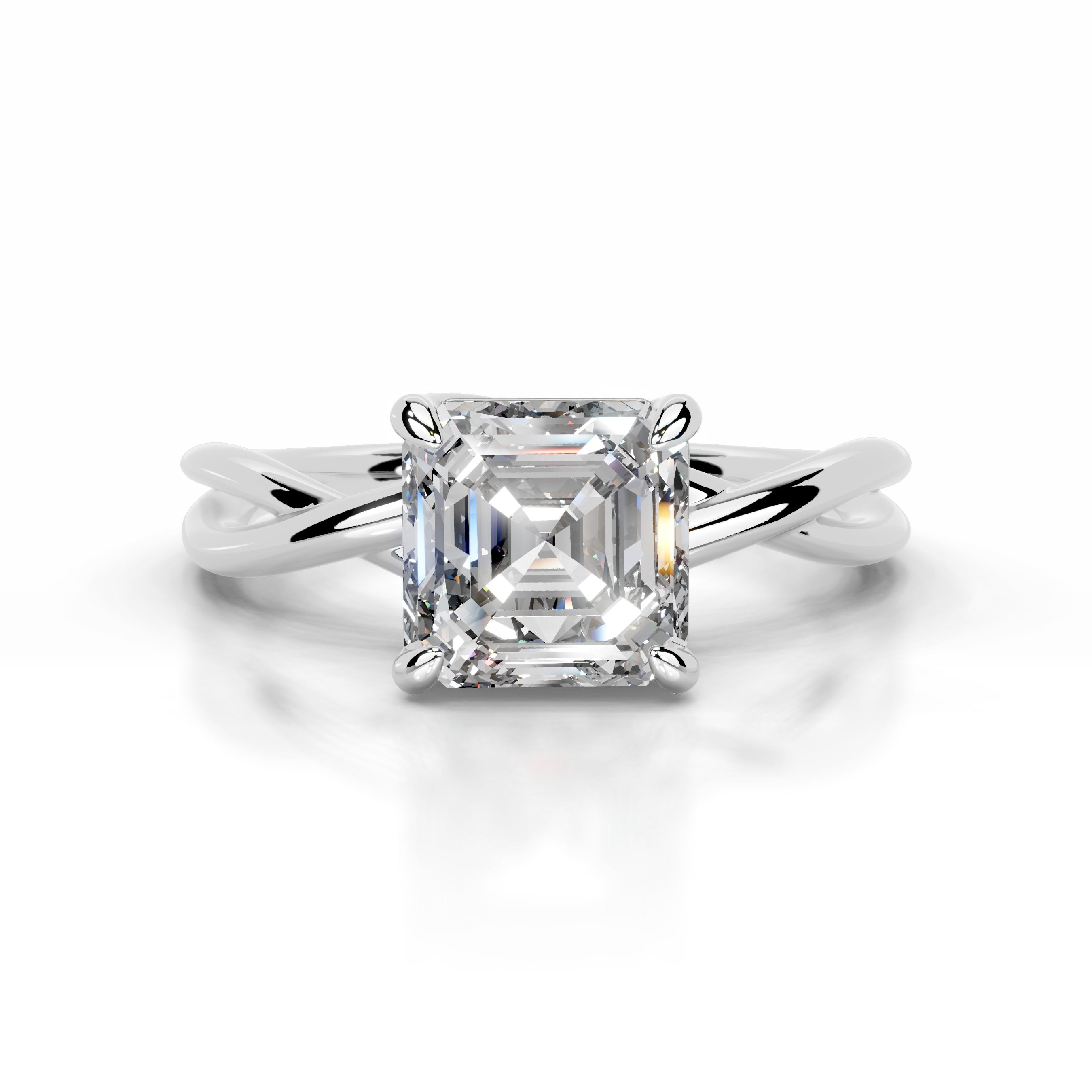 Billie Diamond Engagement Ring - 14K White Gold