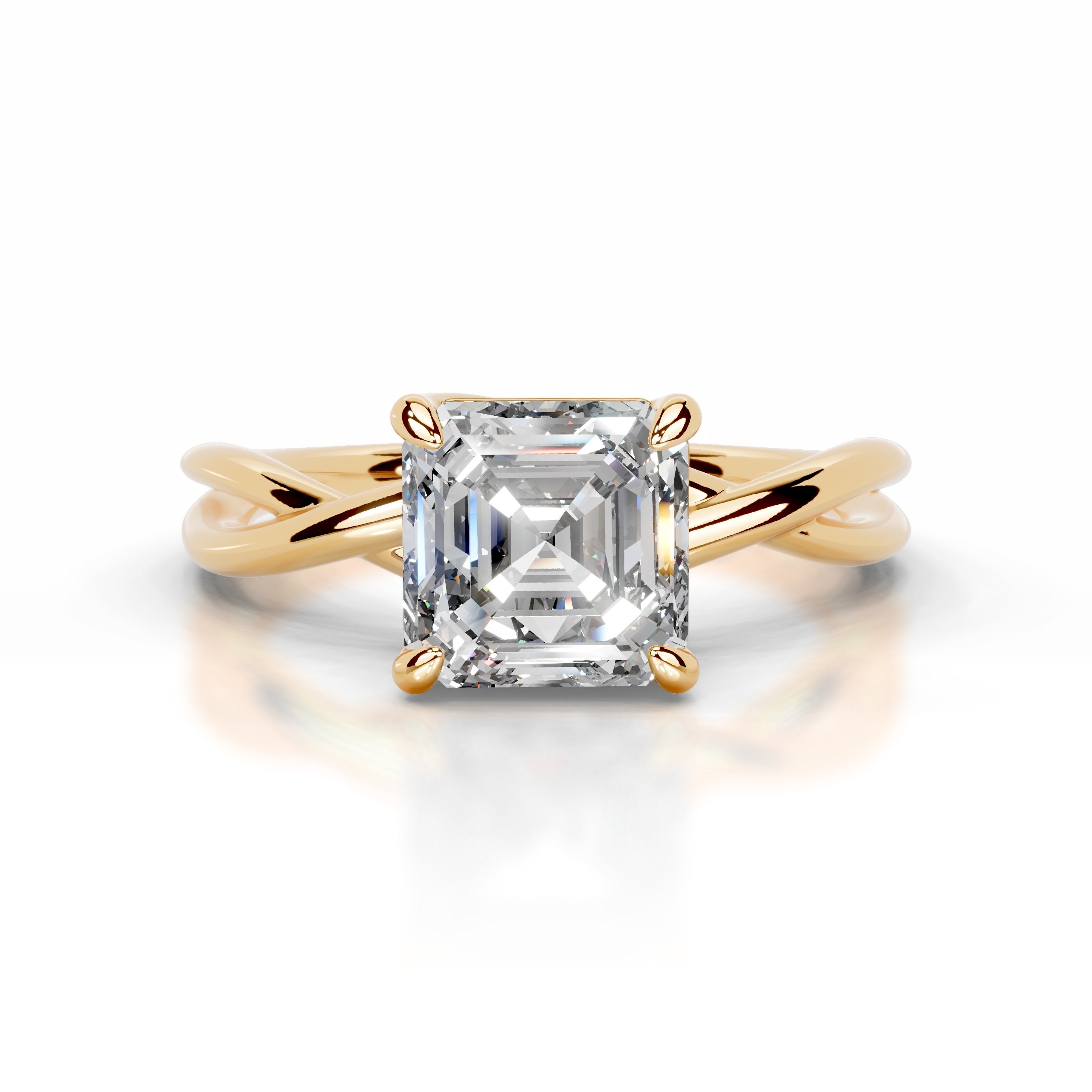 Billie Diamond Engagement Ring - 18K Yellow Gold