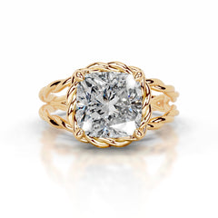 Yul Diamond Engagement Ring - 18K Yellow Gold