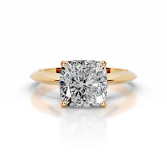 Evie Diamond Engagement Ring - 18K Yellow Gold - Main Stone 1.7 Carat
