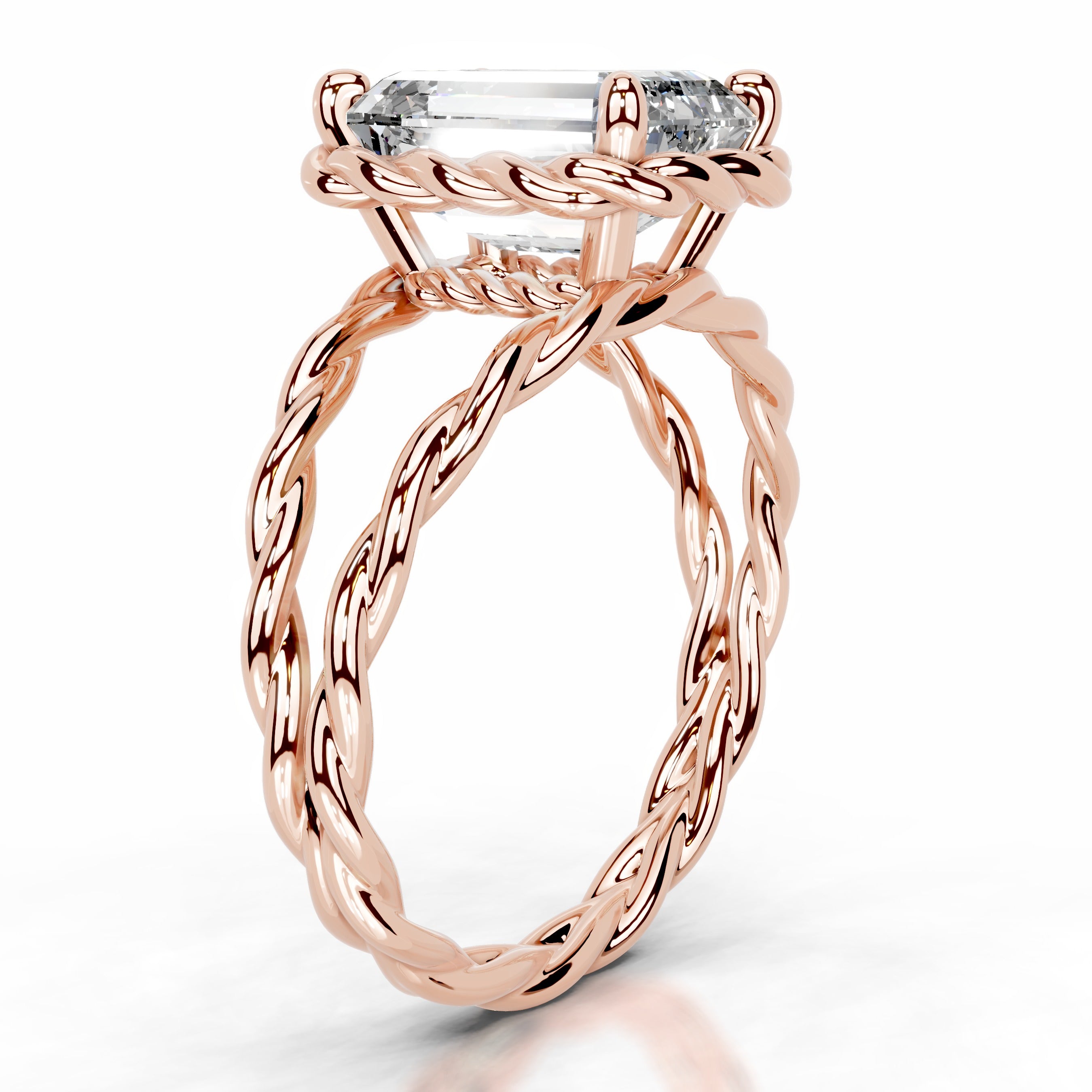 Yul Diamond Engagement Ring - 14K Rose Gold