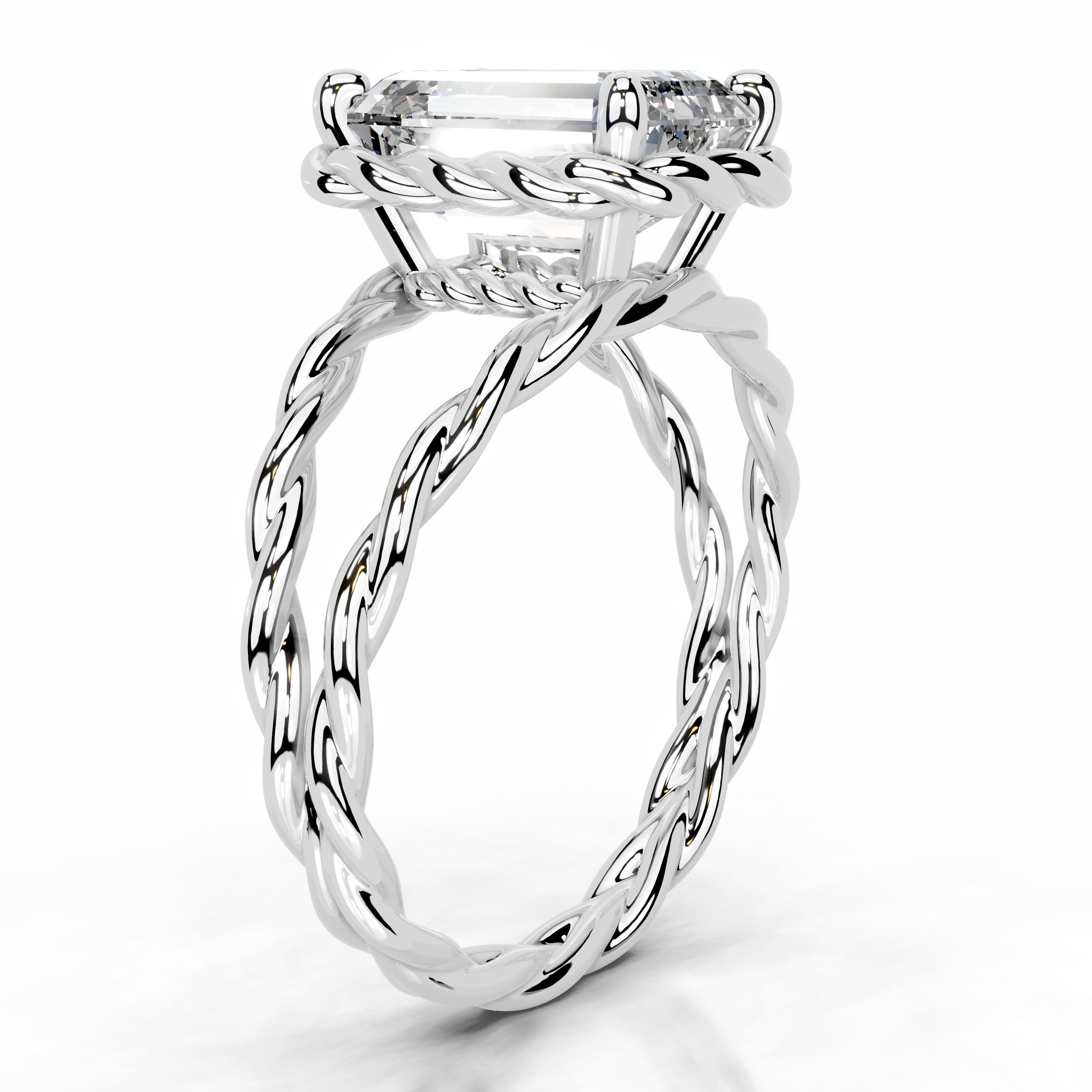 Yul Diamond Engagement Ring - 14K White Gold