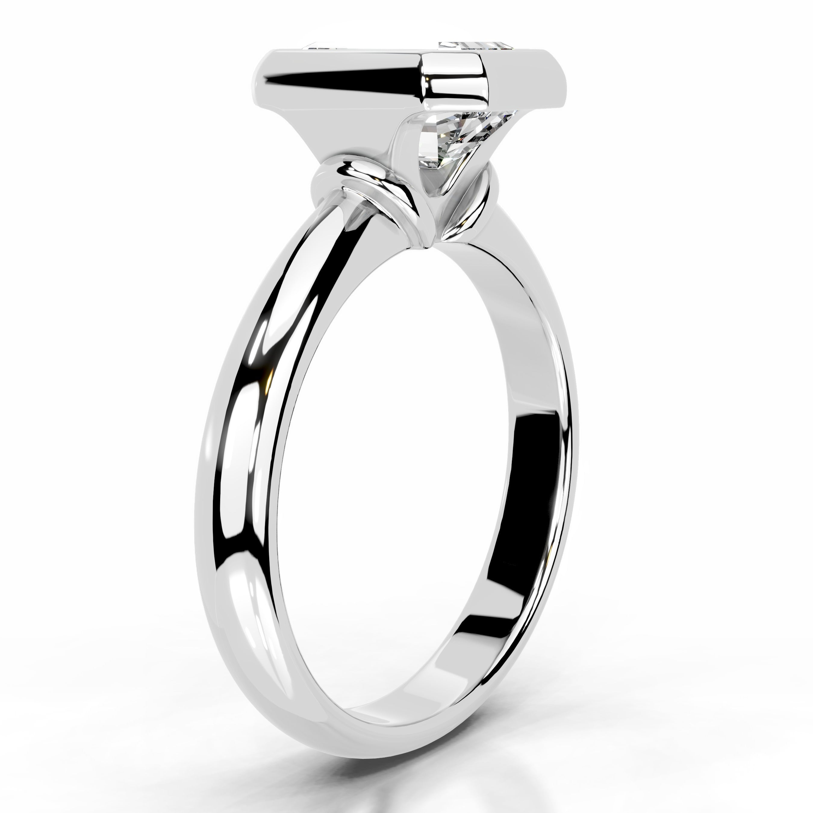 Kaylee Diamond Engagement Ring - 14K White Gold