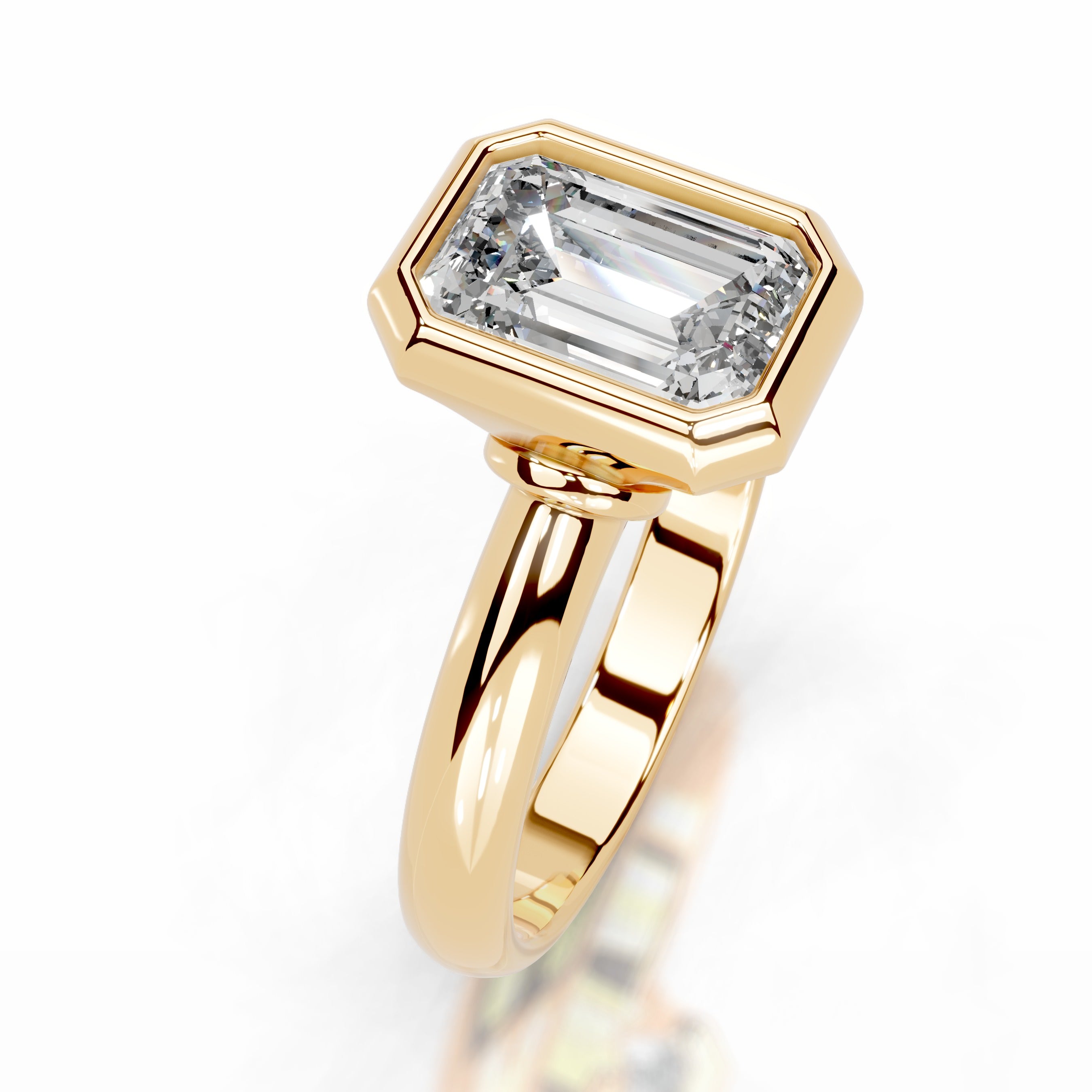 Kaylee Diamond Engagement Ring - 18K Yellow Gold