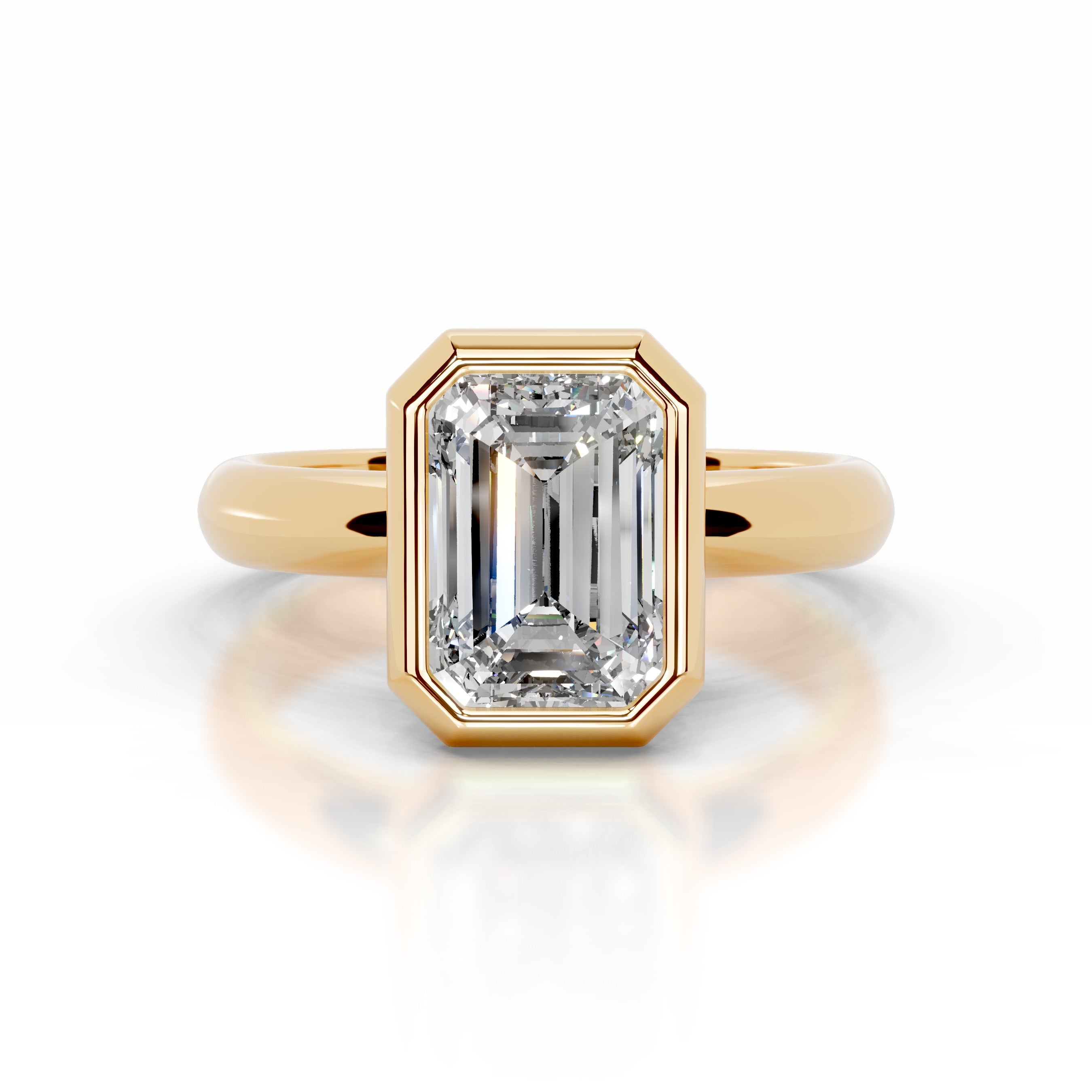 Kaylee Diamond Engagement Ring - 18K Yellow Gold