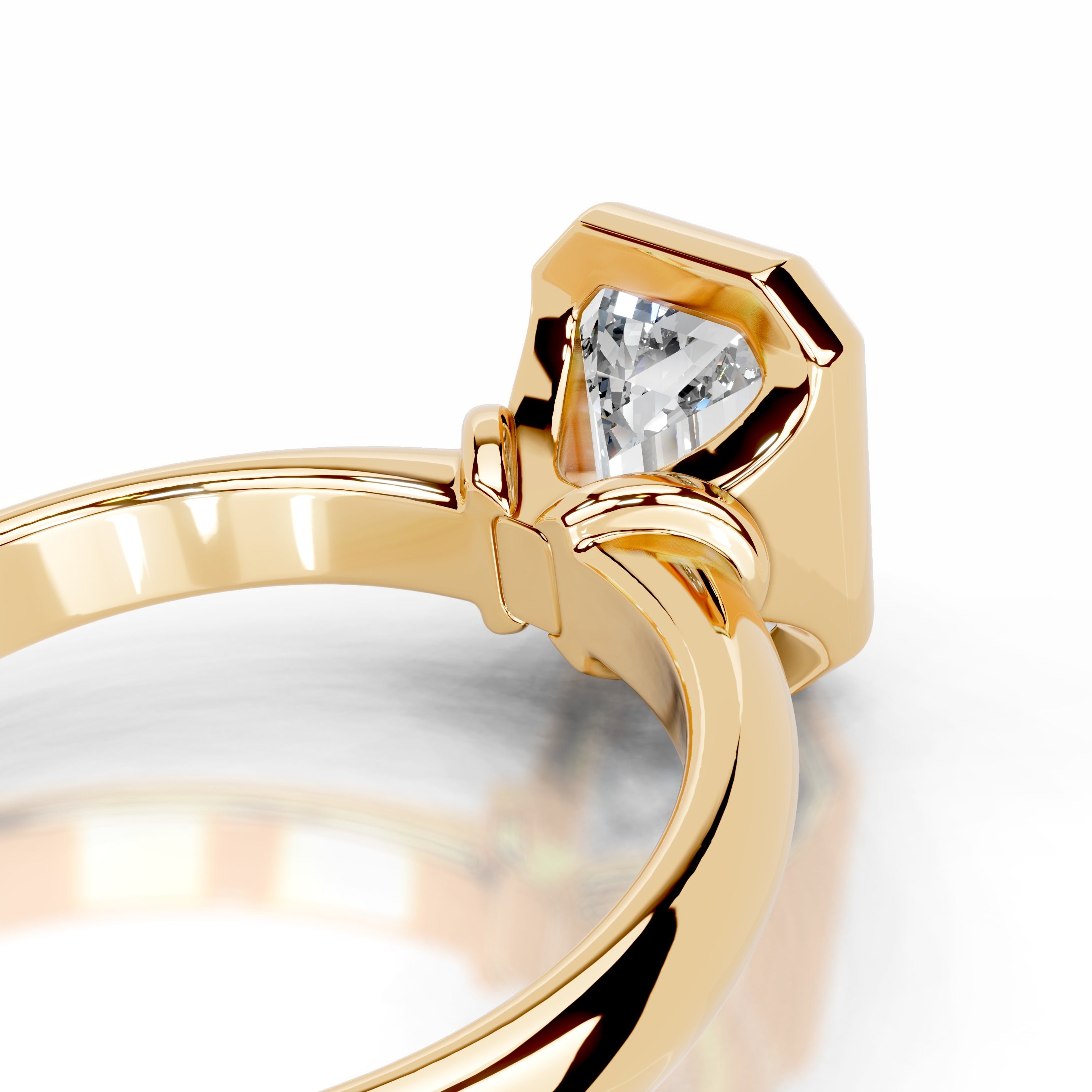 Kaylee Diamond Engagement Ring - 18K Yellow Gold