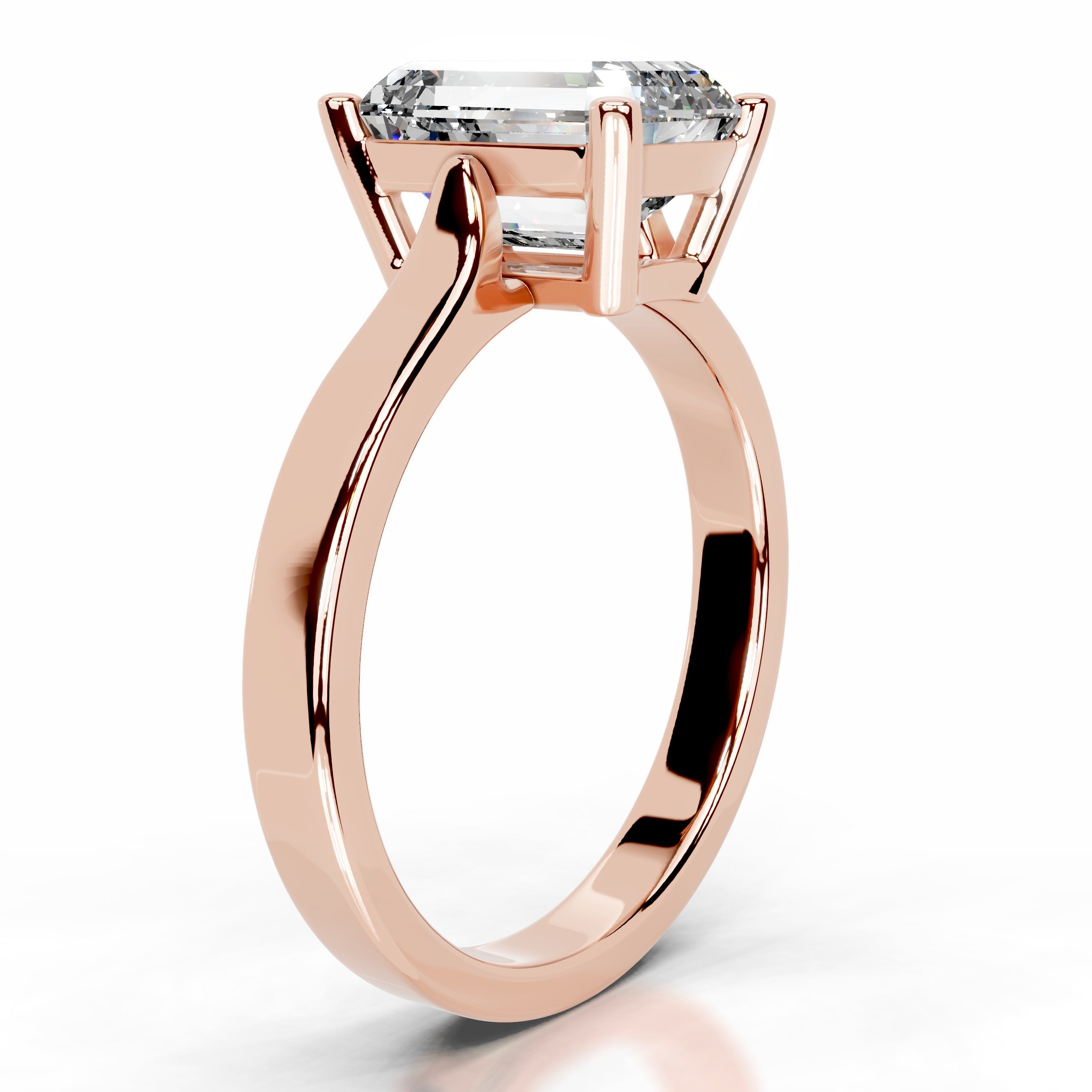 Daisy Diamond Engagement Ring - 14K Rose Gold