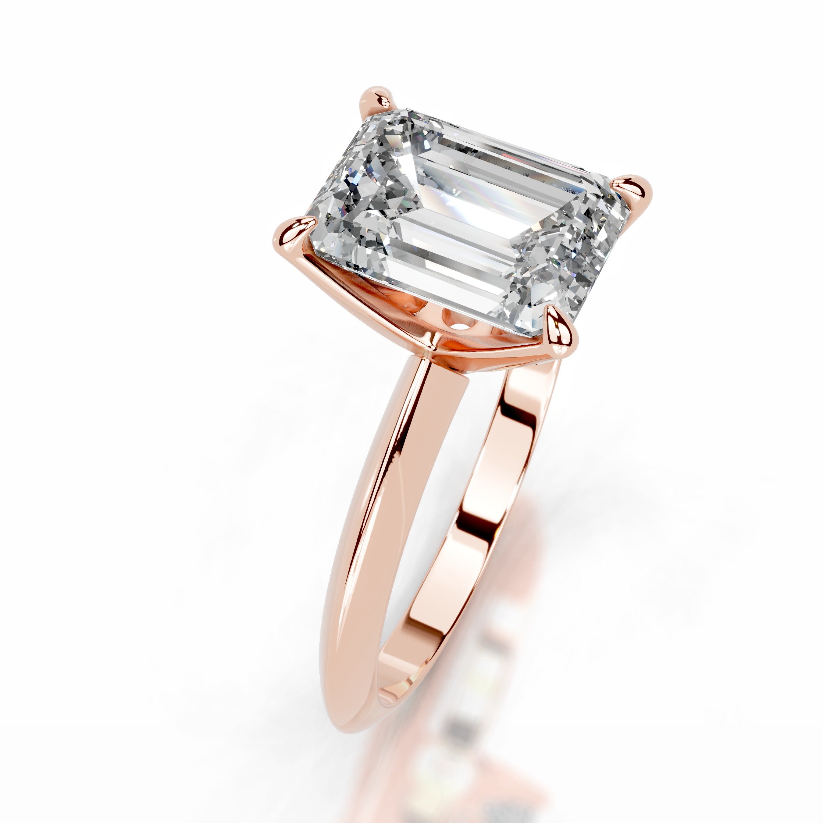 Evie Diamond Engagement Ring - 14K Rose Gold