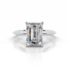 Evie Diamond Engagement Ring - 18K White Gold