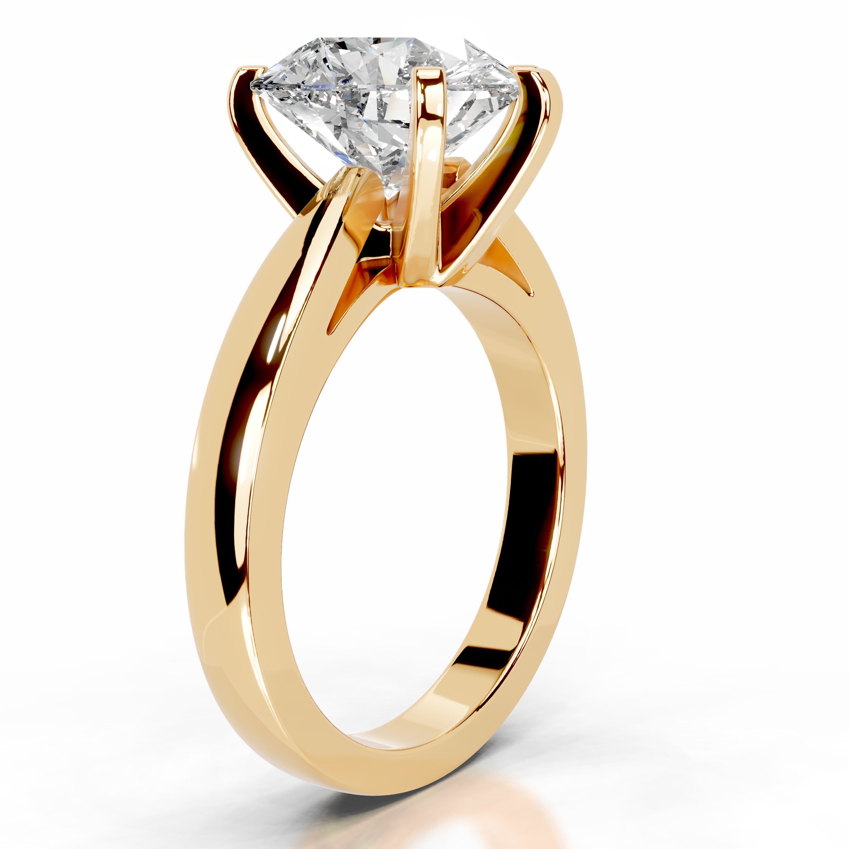 Diana Diamond Engagement Ring - 18K Yellow Gold