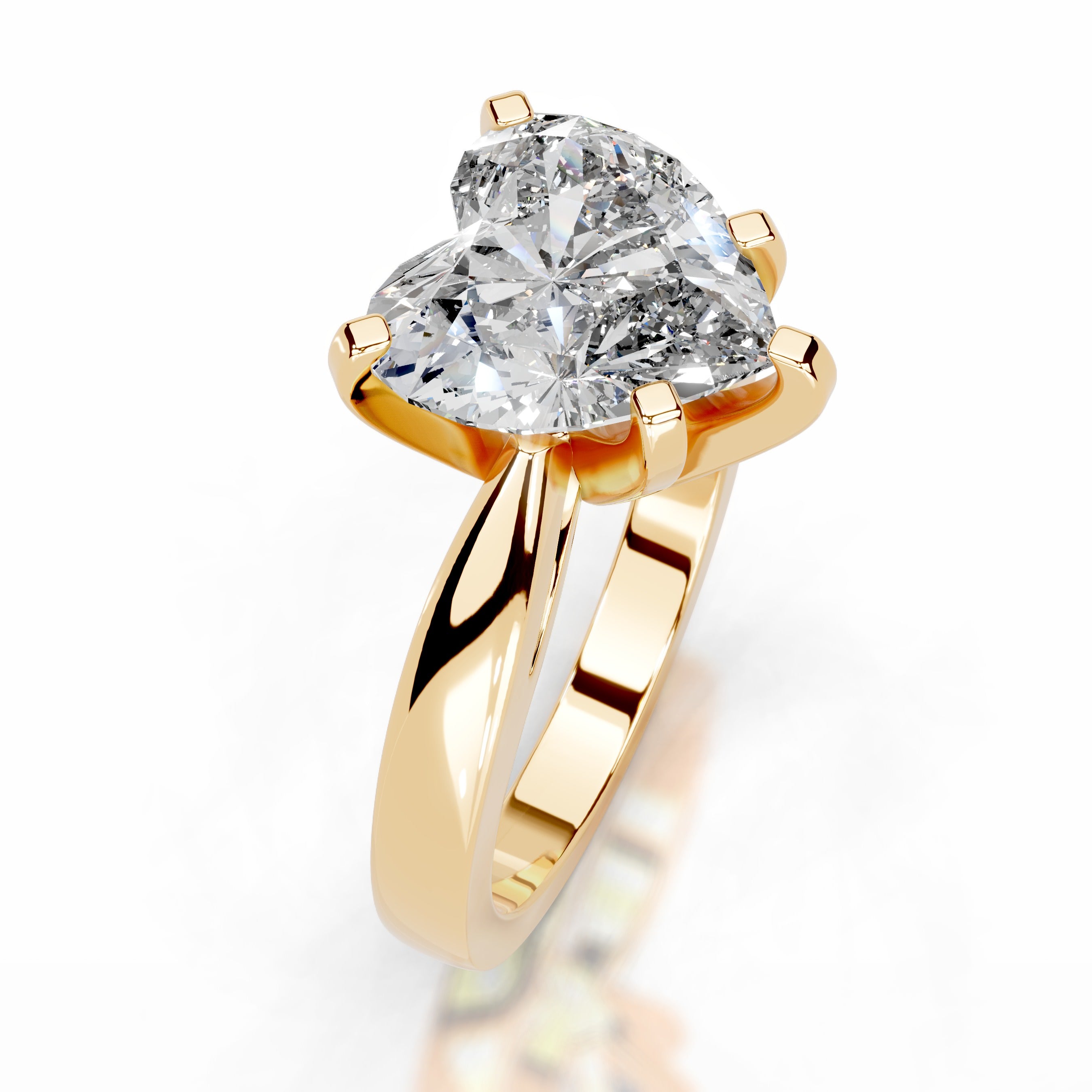 Diana Diamond Engagement Ring - 18K Yellow Gold