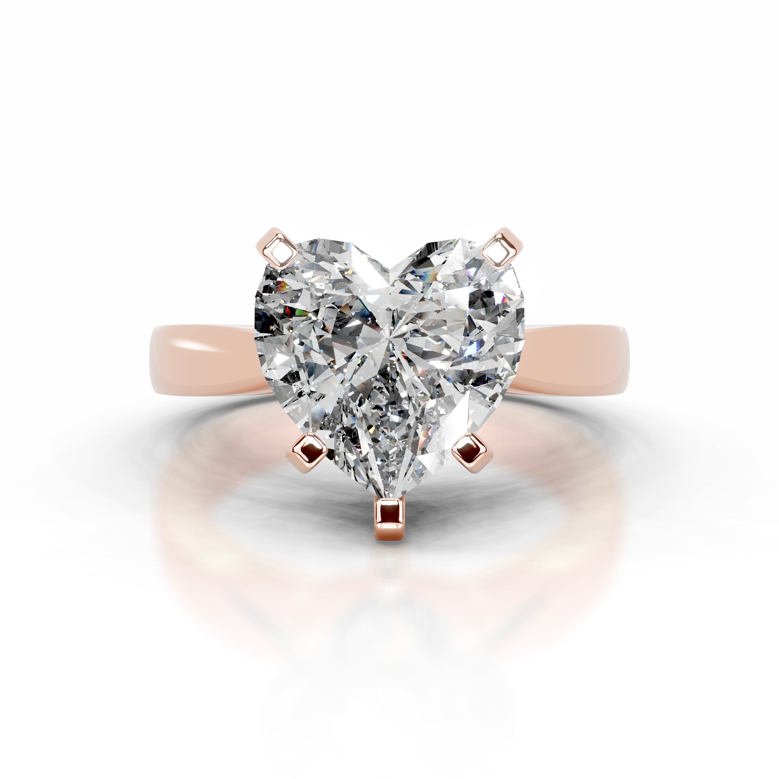 Diana Diamond Engagement Ring - 14K Rose Gold