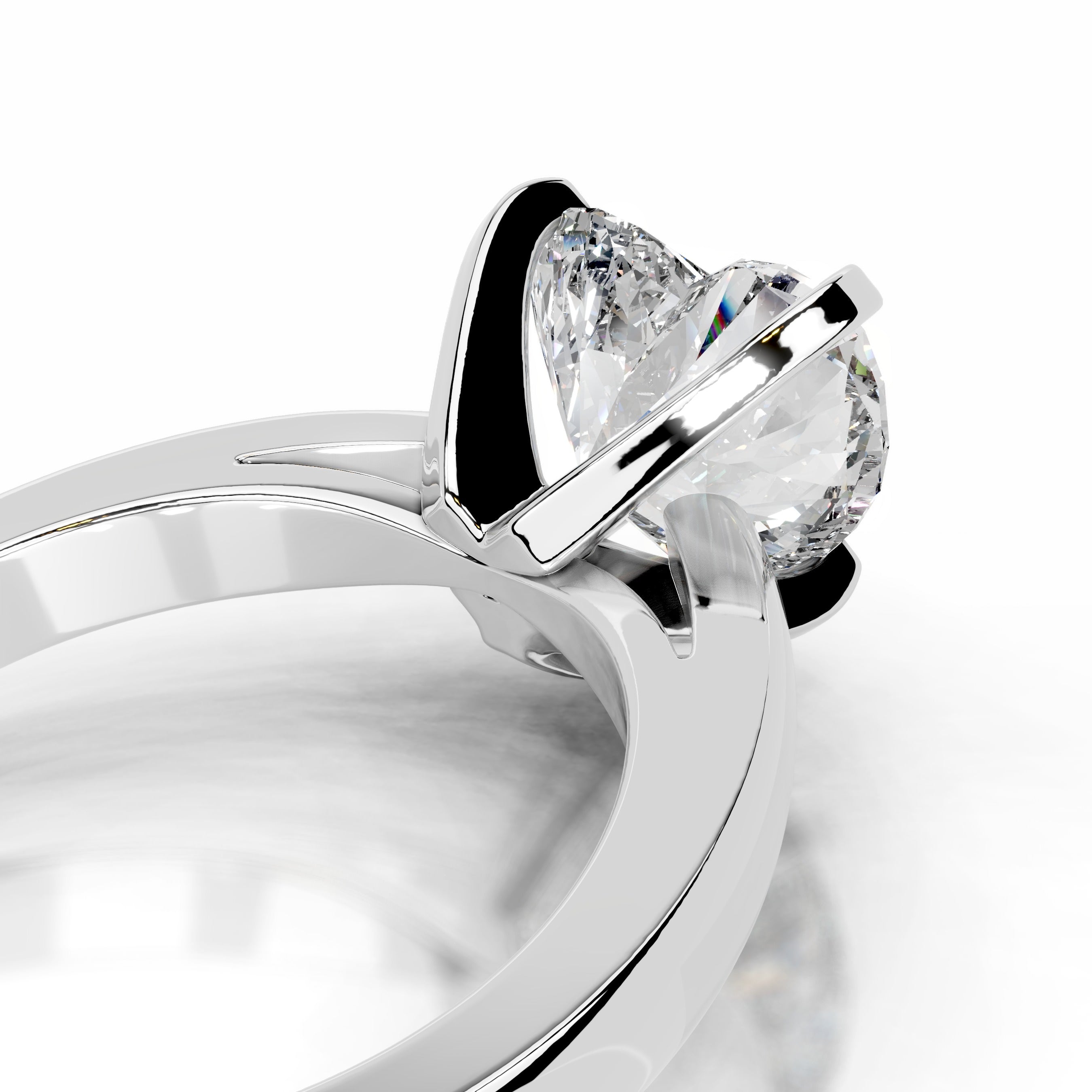 Diana Diamond Engagement Ring - 14K White Gold