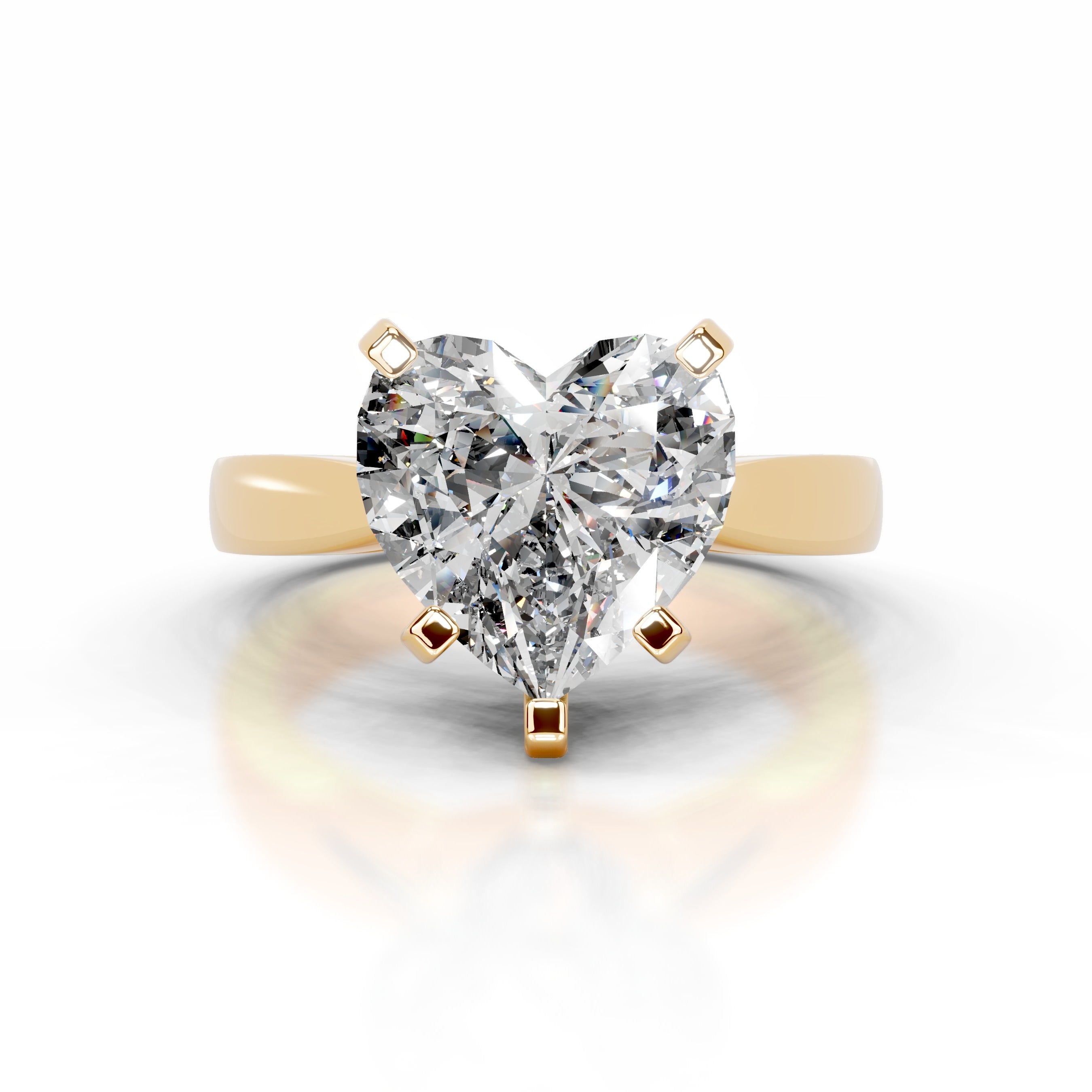 Diana Diamond Engagement Ring - 18K Yellow Gold