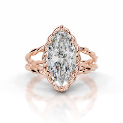 Yul Diamond Engagement Ring - 14K Rose Gold