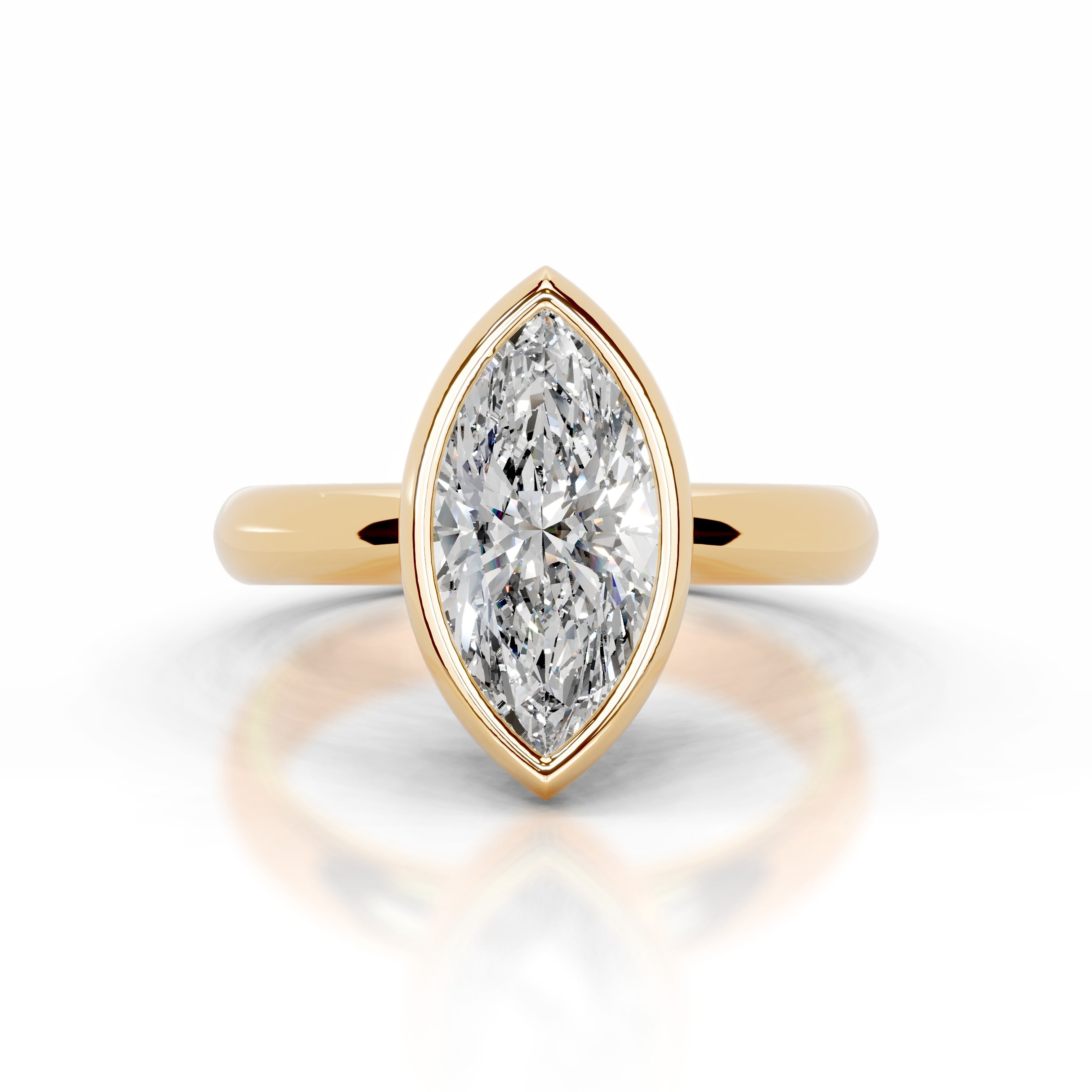 Kaylee Diamond Engagement Ring - 18K Yellow Gold