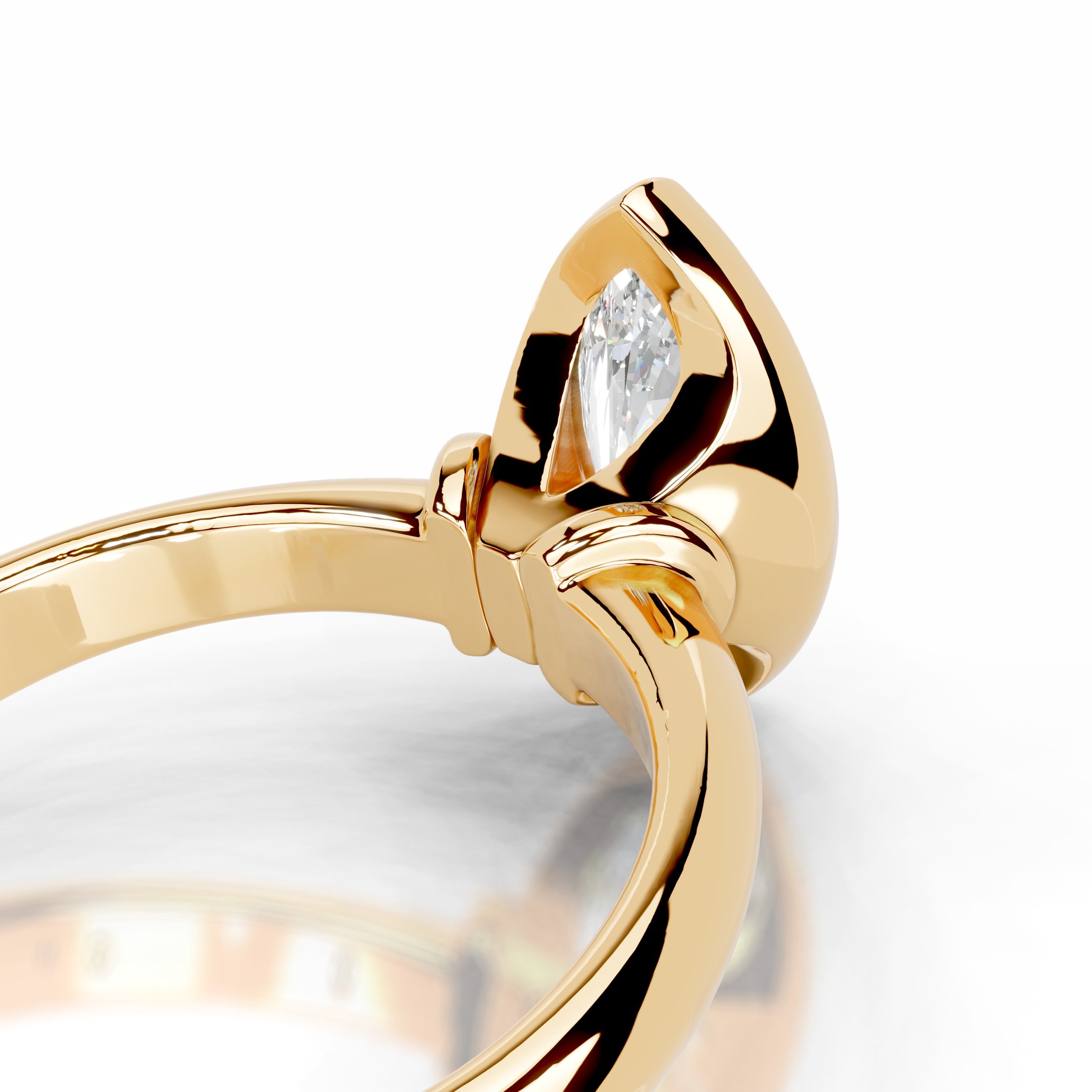 Kaylee Diamond Engagement Ring - 18K Yellow Gold