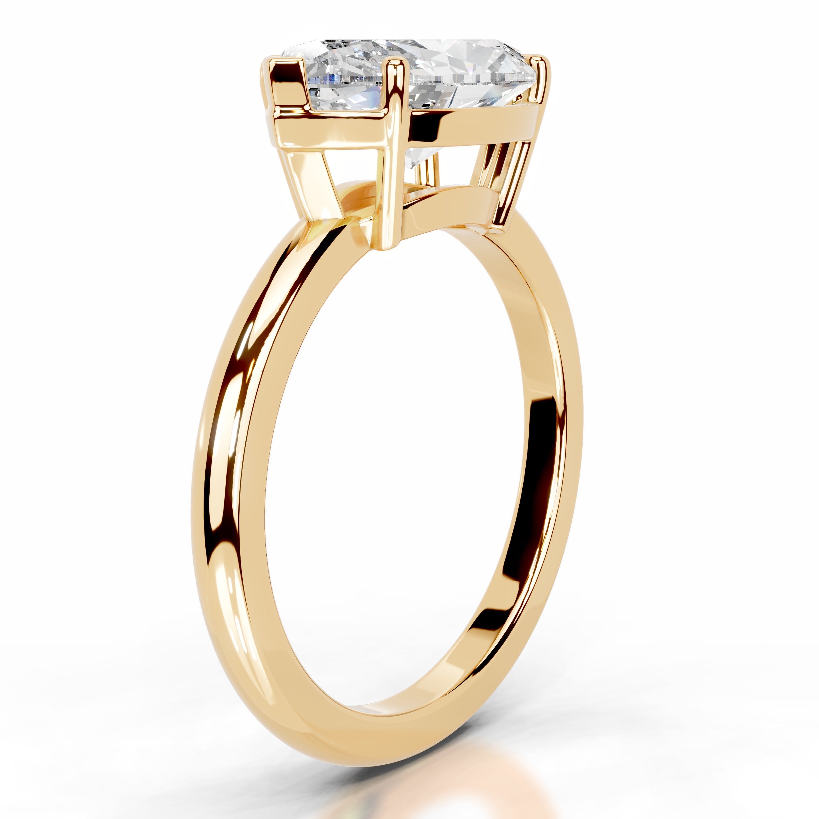 Miriam Diamond Engagement Ring - 18K Yellow Gold