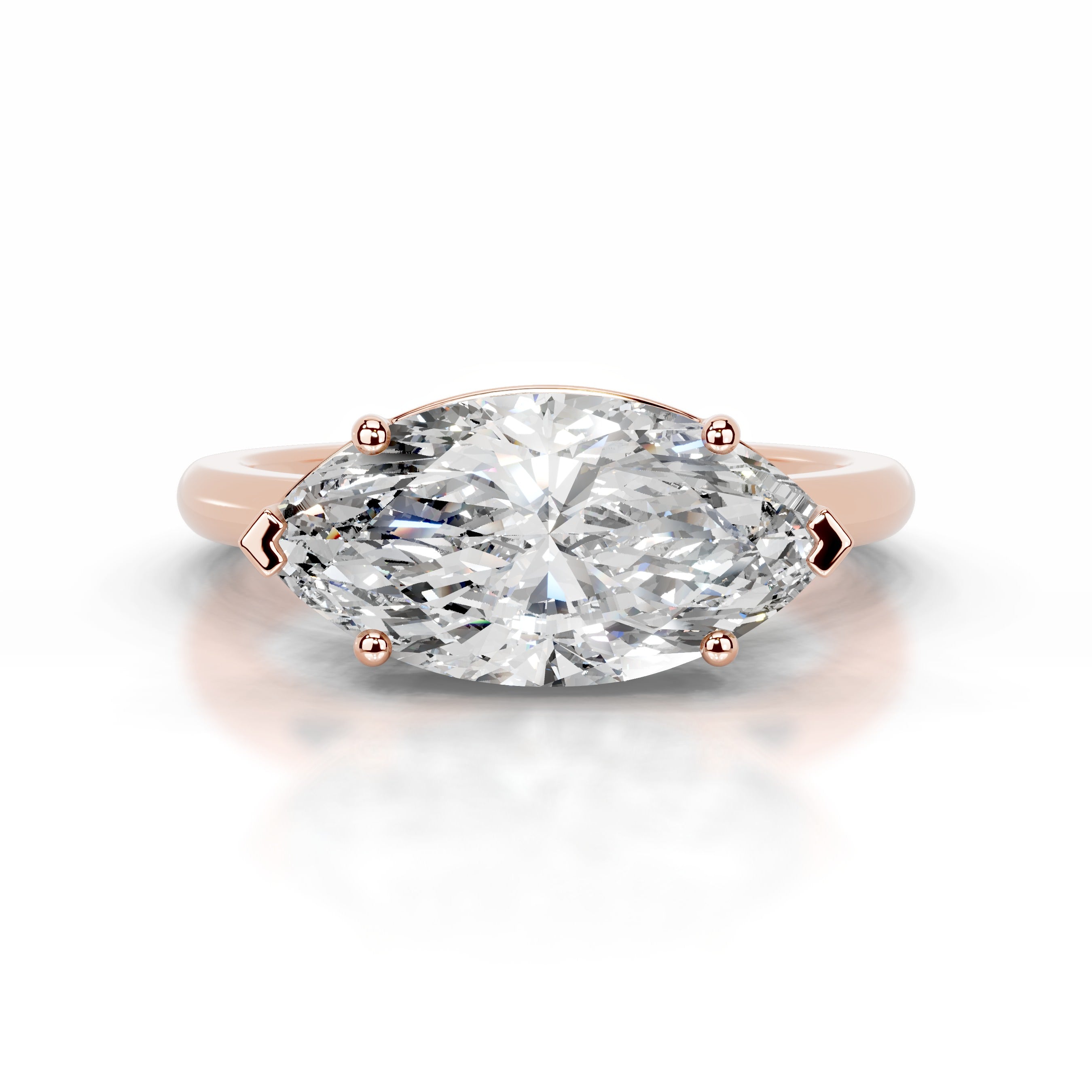 Miriam Diamond Engagement Ring - 14K Rose Gold