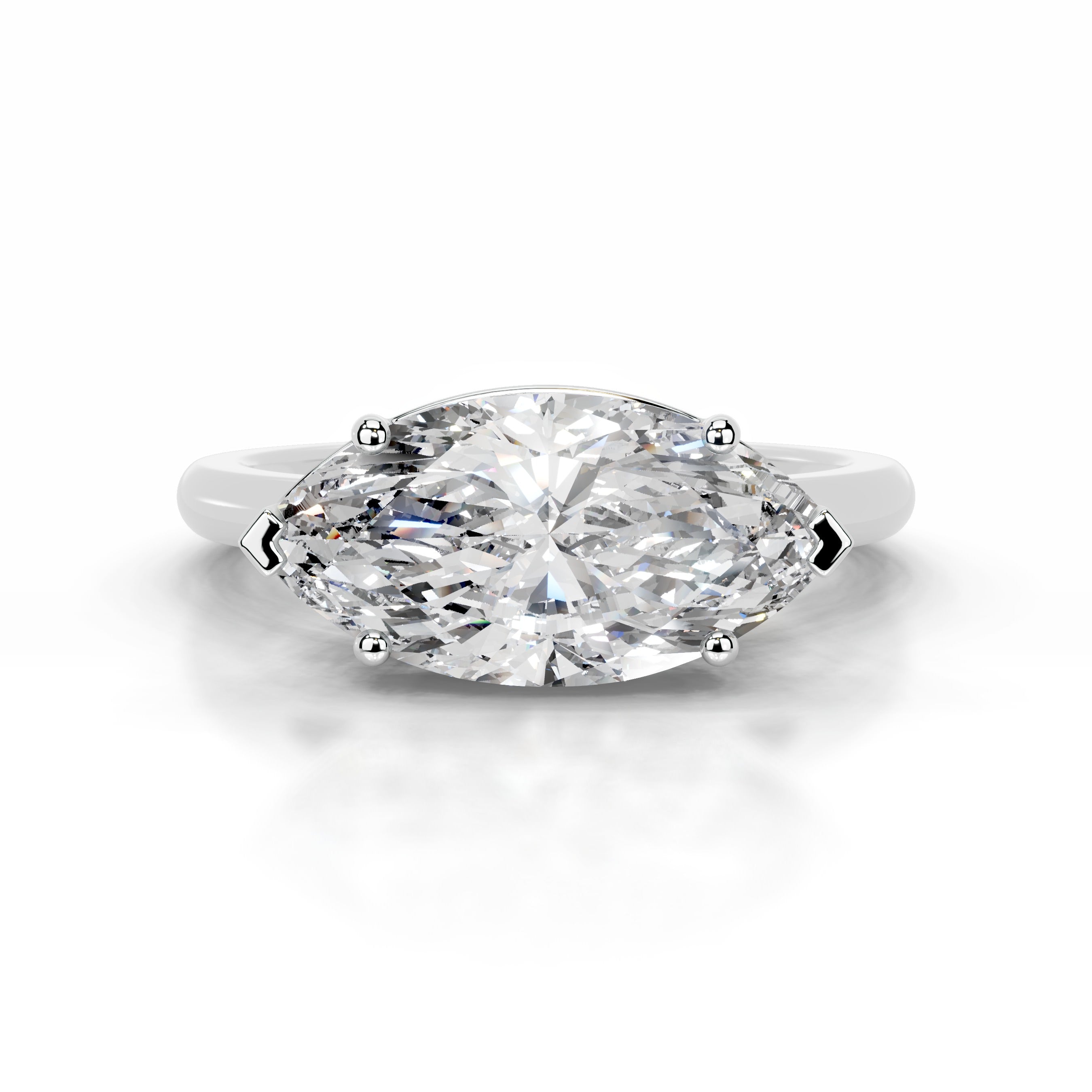 Miriam Diamond Engagement Ring - 14K White Gold