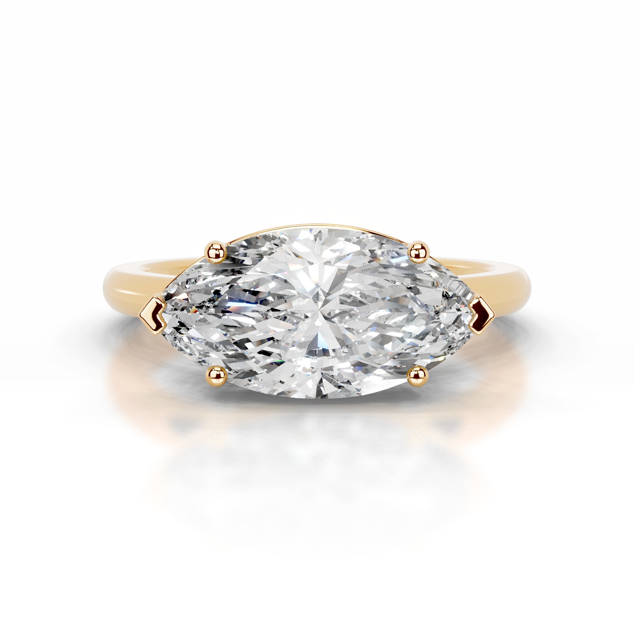 Miriam Diamond Engagement Ring - 18K Yellow Gold