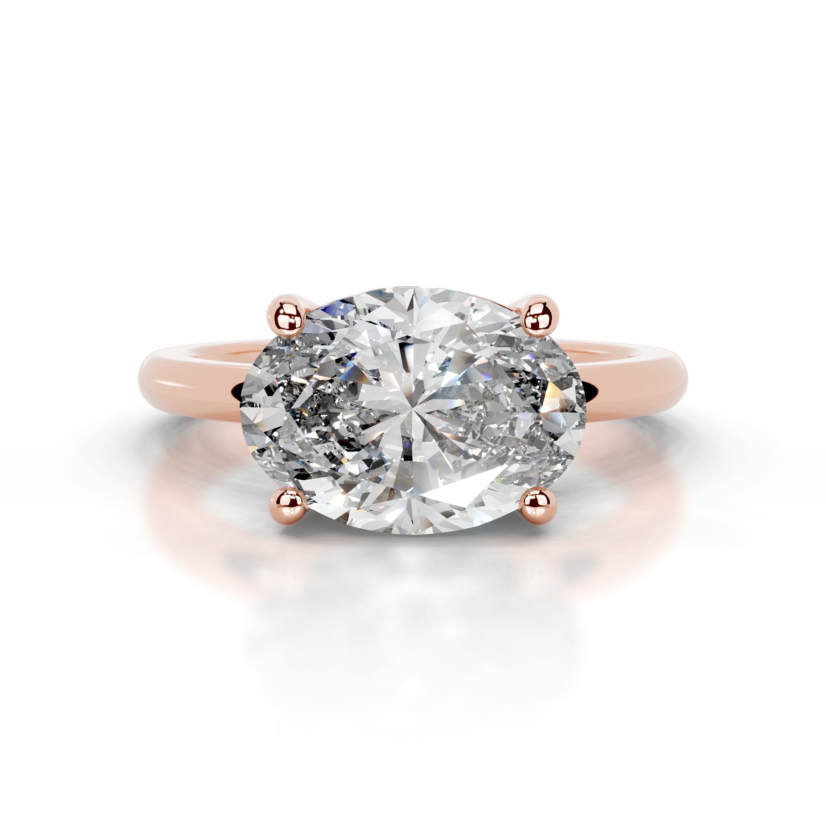 Miriam Diamond Engagement Ring - 14K Rose Gold